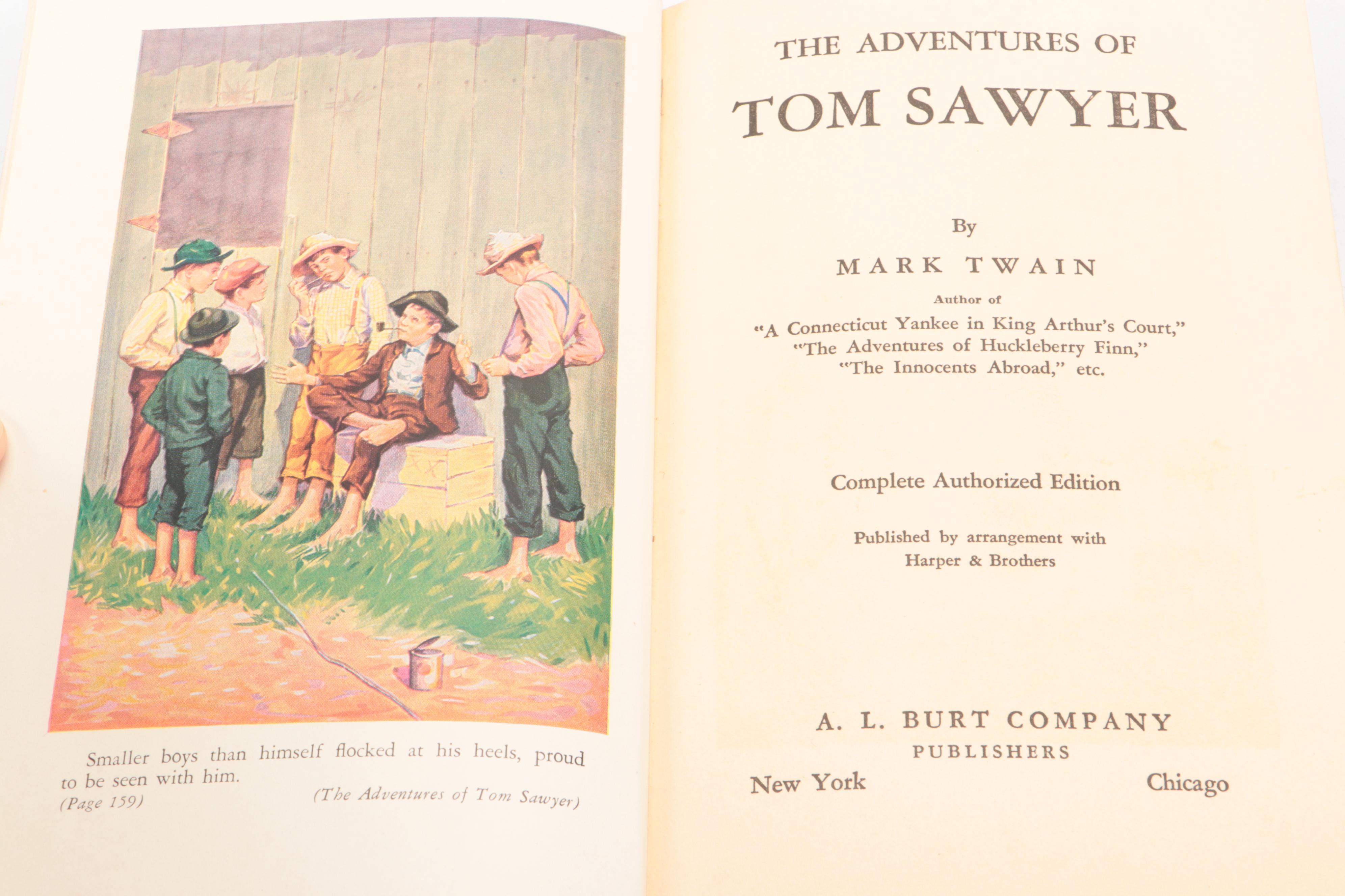 Complete Authorized Edition "The Adventures of Tom Sawyer" by Mark Twain