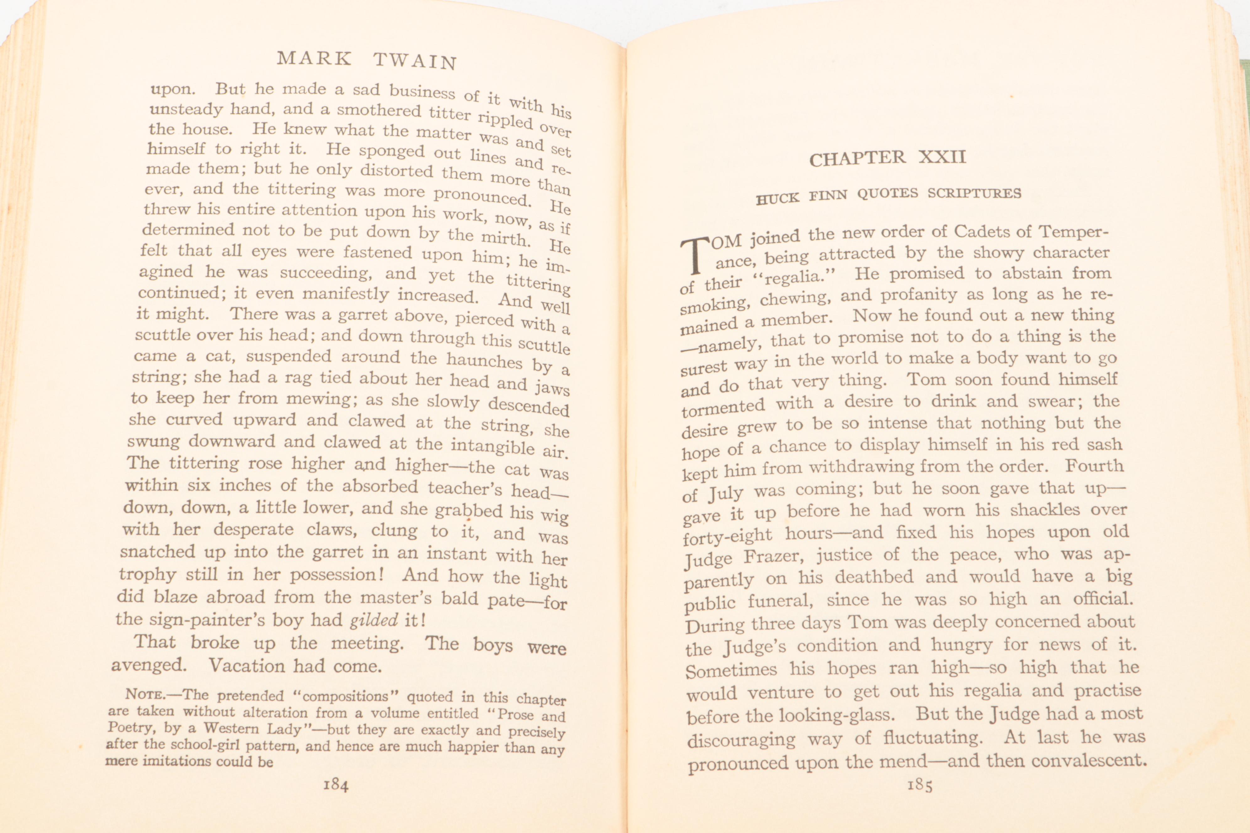 Complete Authorized Edition "The Adventures of Tom Sawyer" by Mark Twain