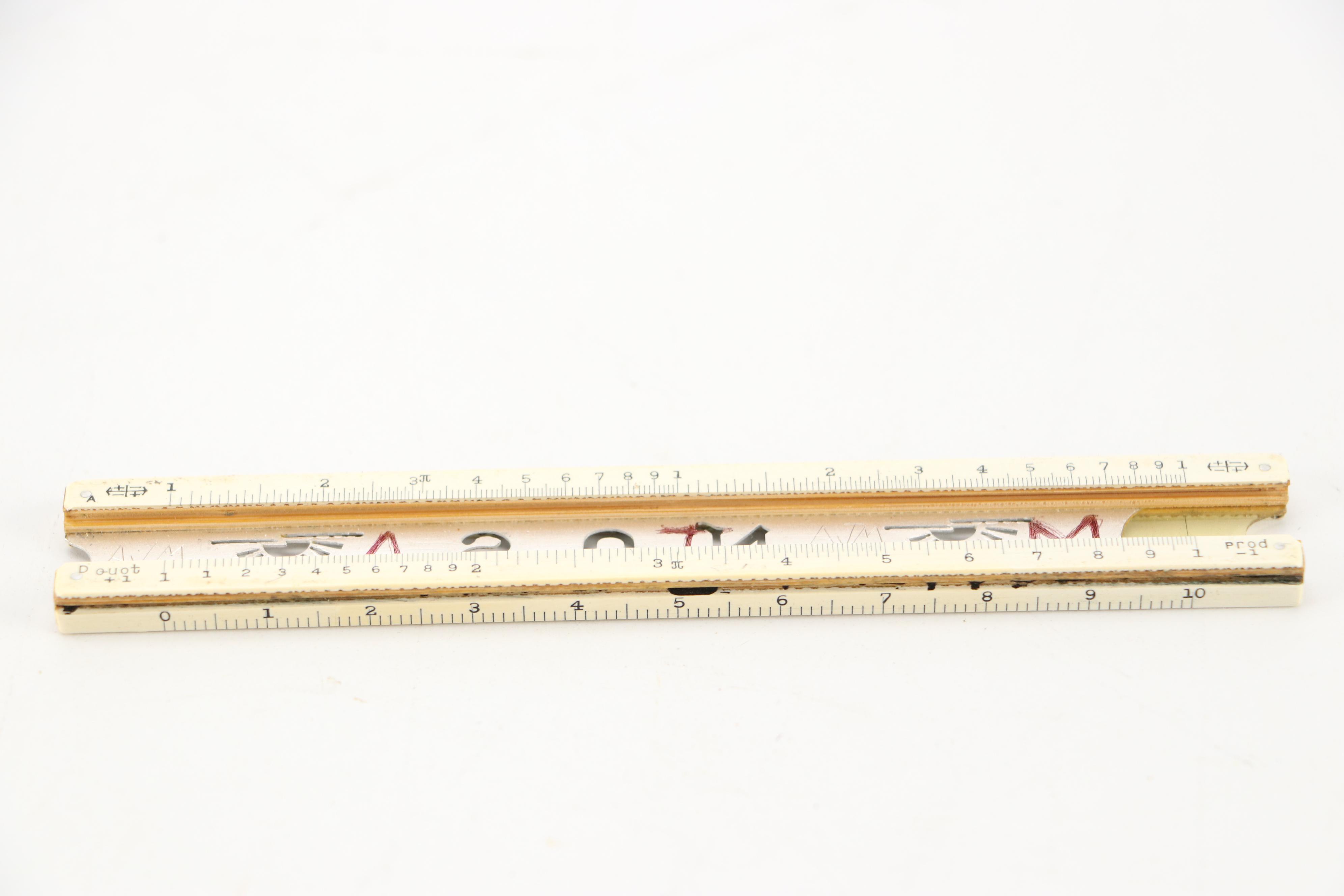 Miner's Sticking Tommy, John Deere Wall Thermometer, Rulers