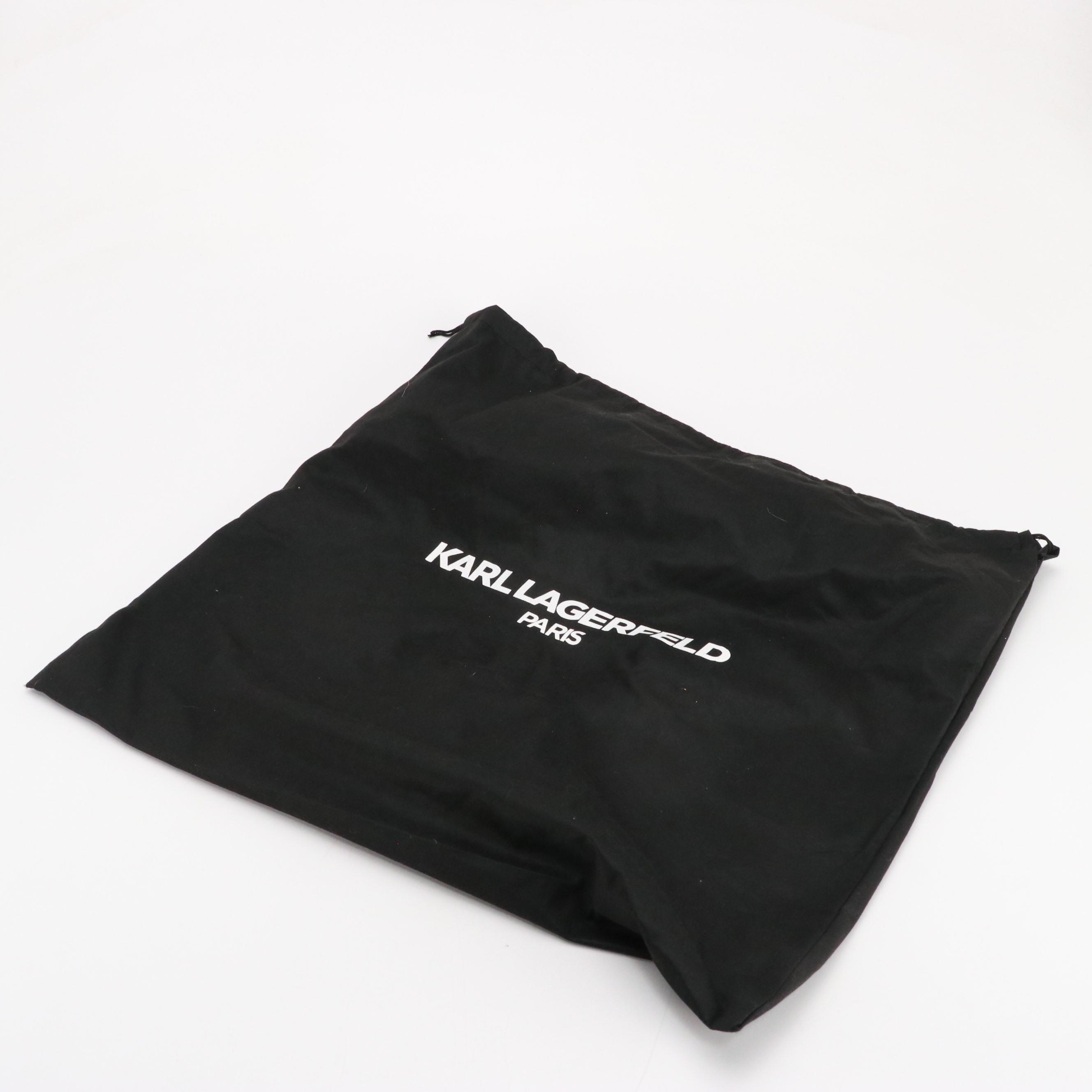 Karl Lagerfeld Paris Textured Leather Simone Top Handle Bag