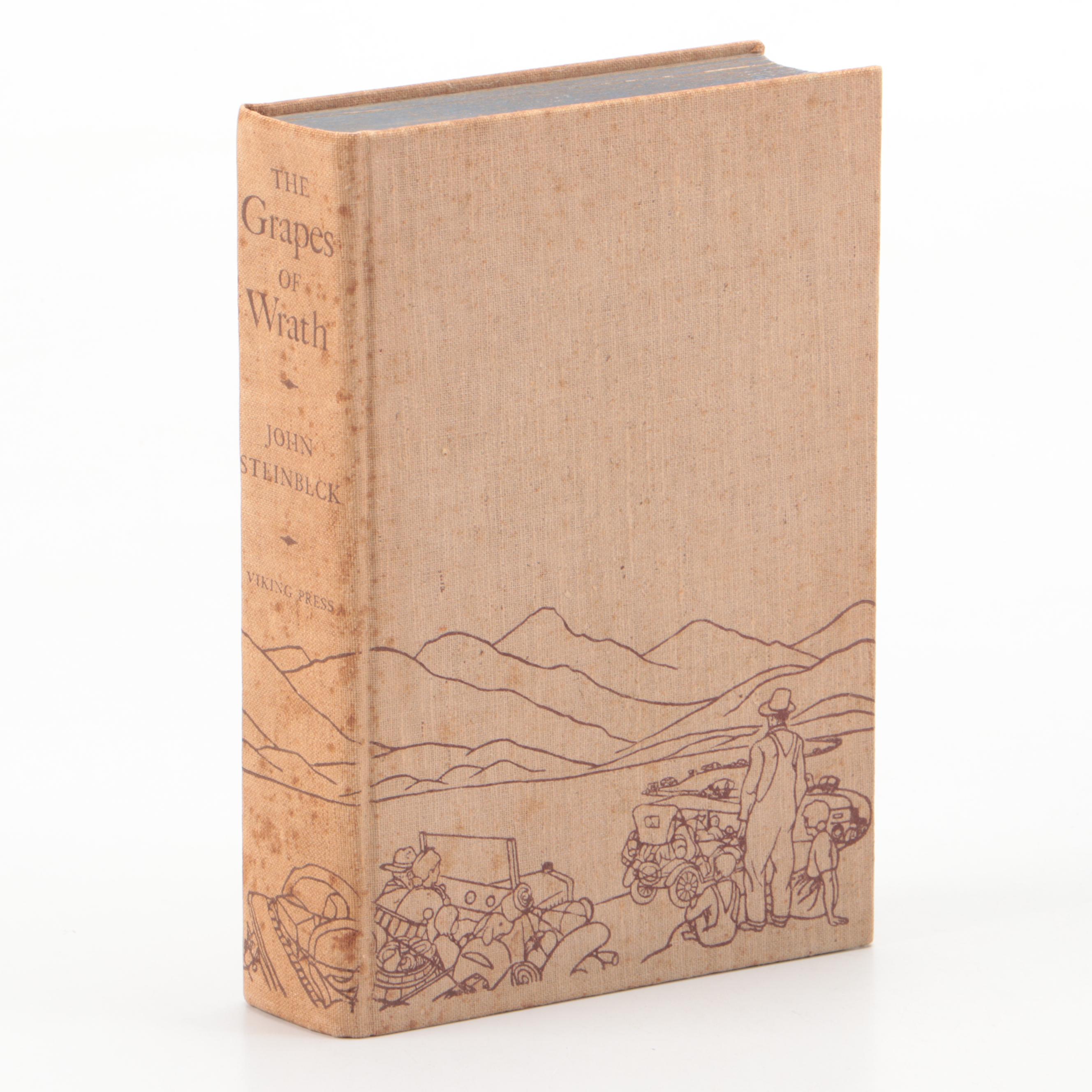 First Edition, Second Printing "The Grapes of Wrath" by John Steinbeck, 1939