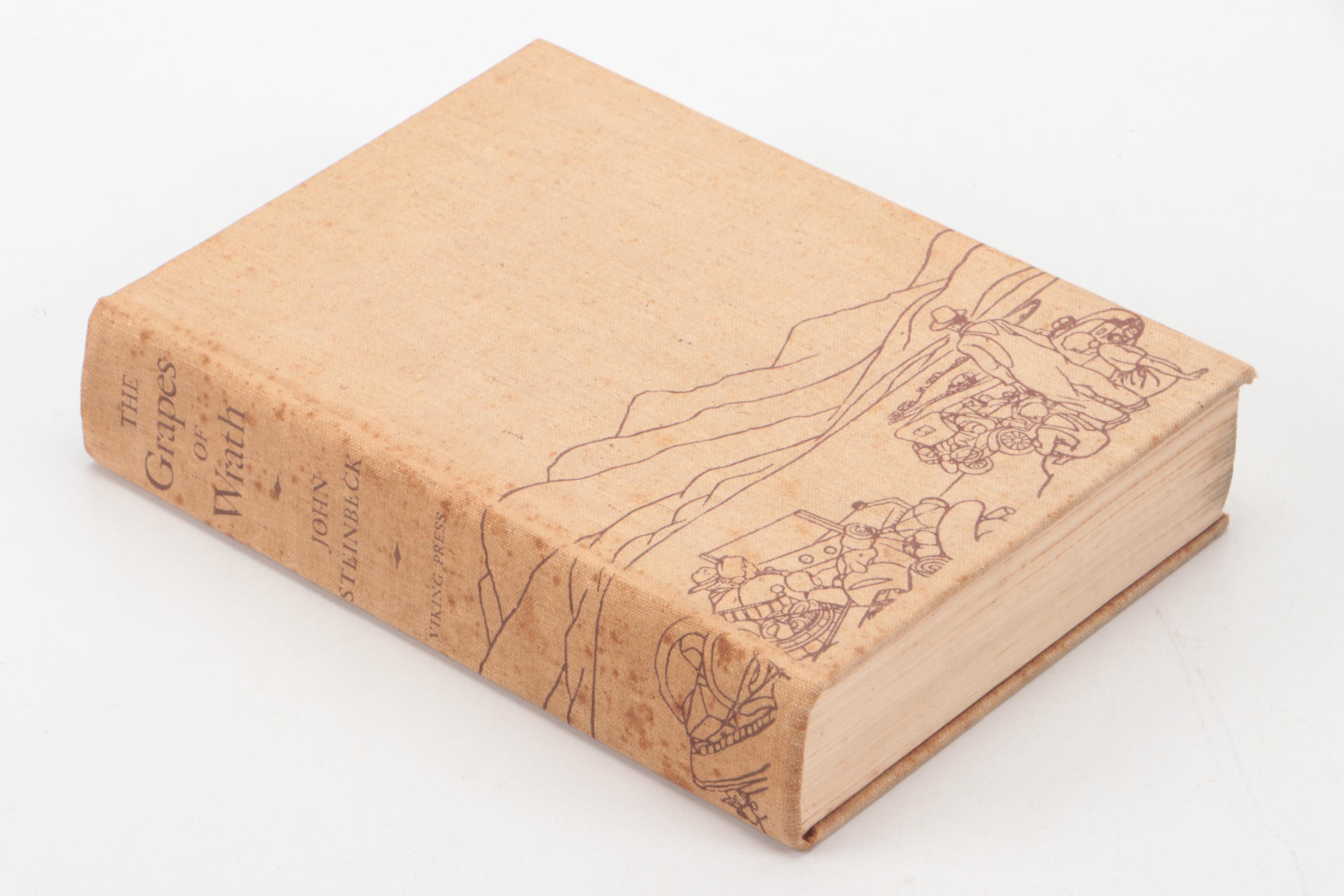 First Edition, Second Printing "The Grapes of Wrath" by John Steinbeck, 1939