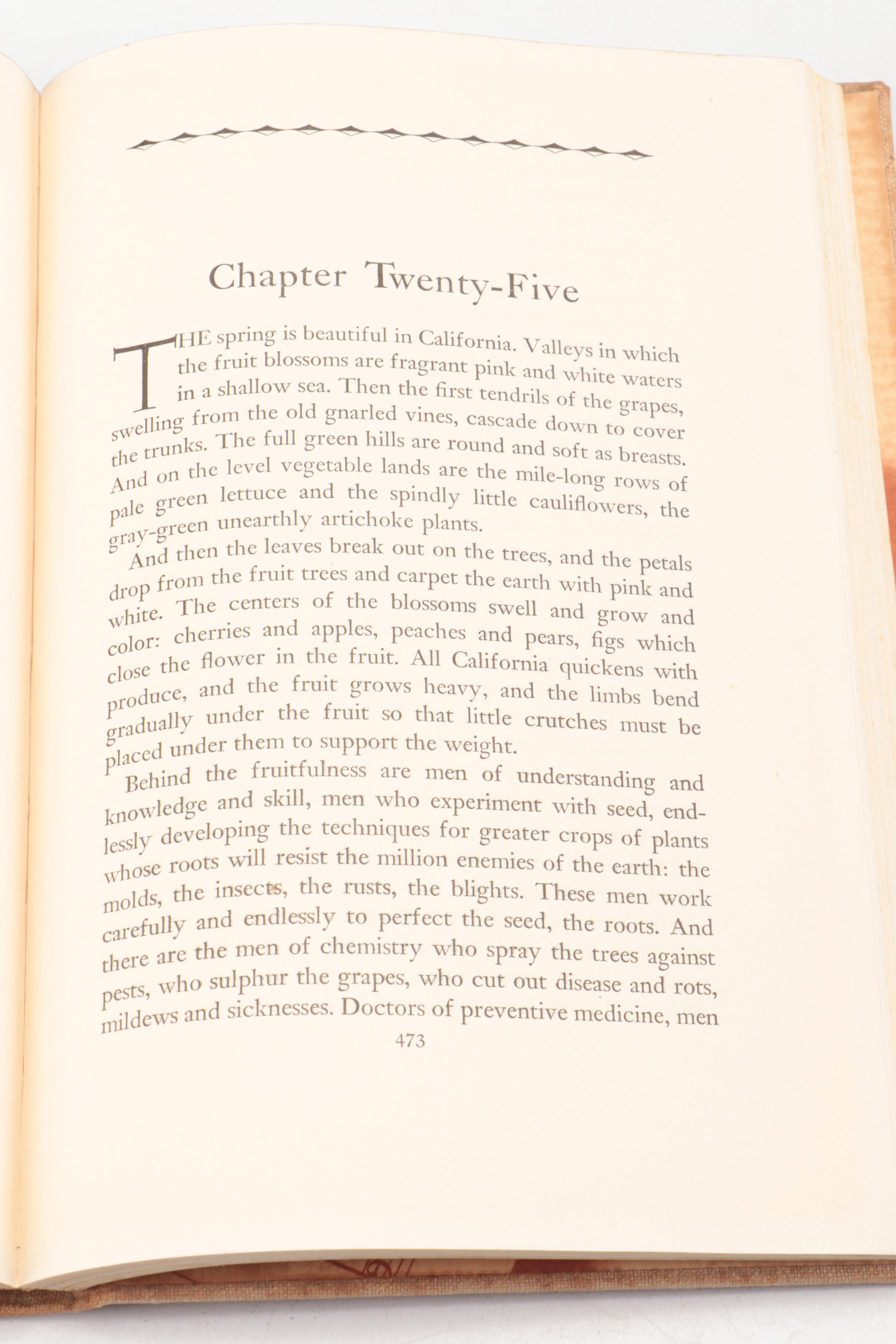 First Edition, Second Printing "The Grapes of Wrath" by John Steinbeck, 1939