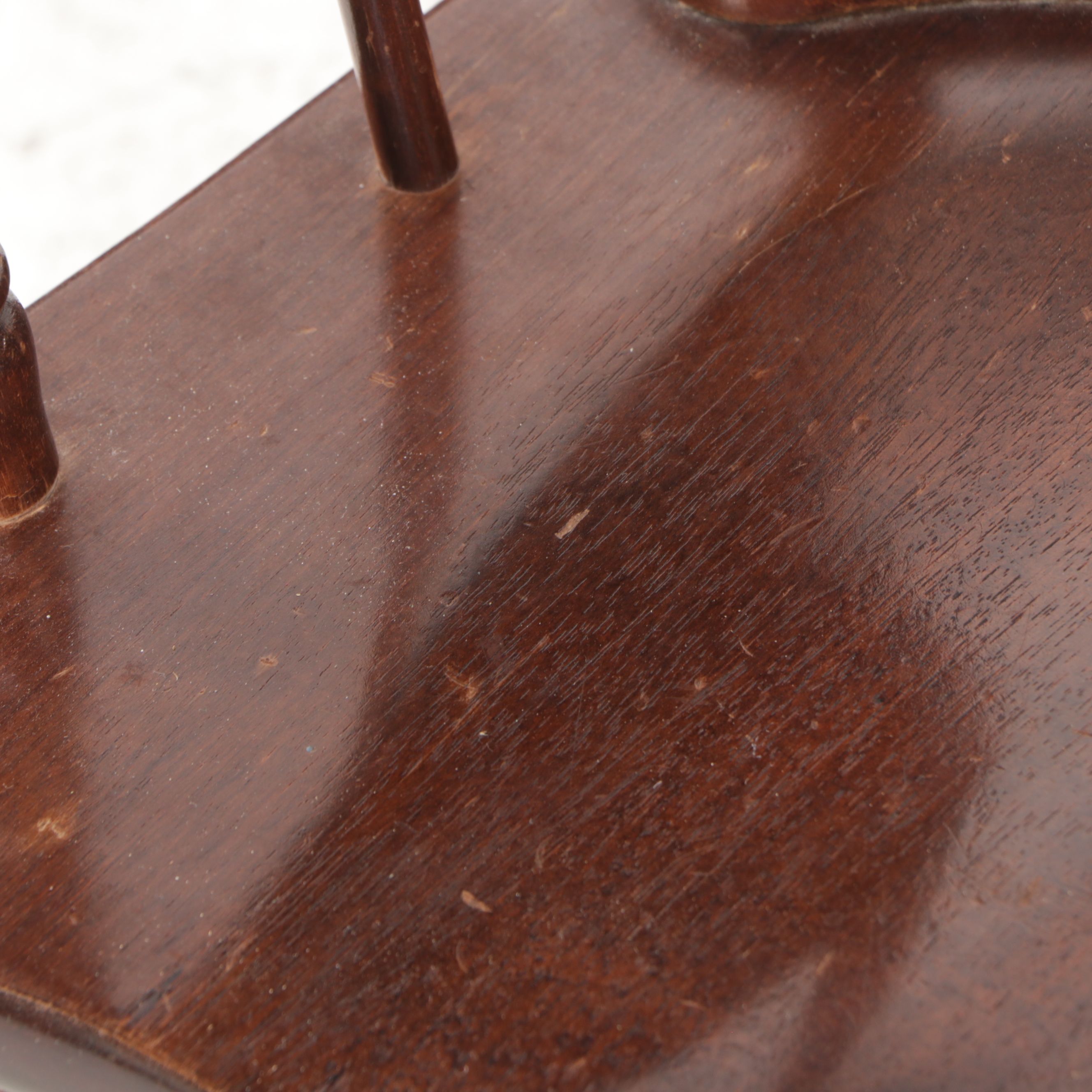 Collin's Co. Children's Size Bobbin Turned Walnut Rocking Chair