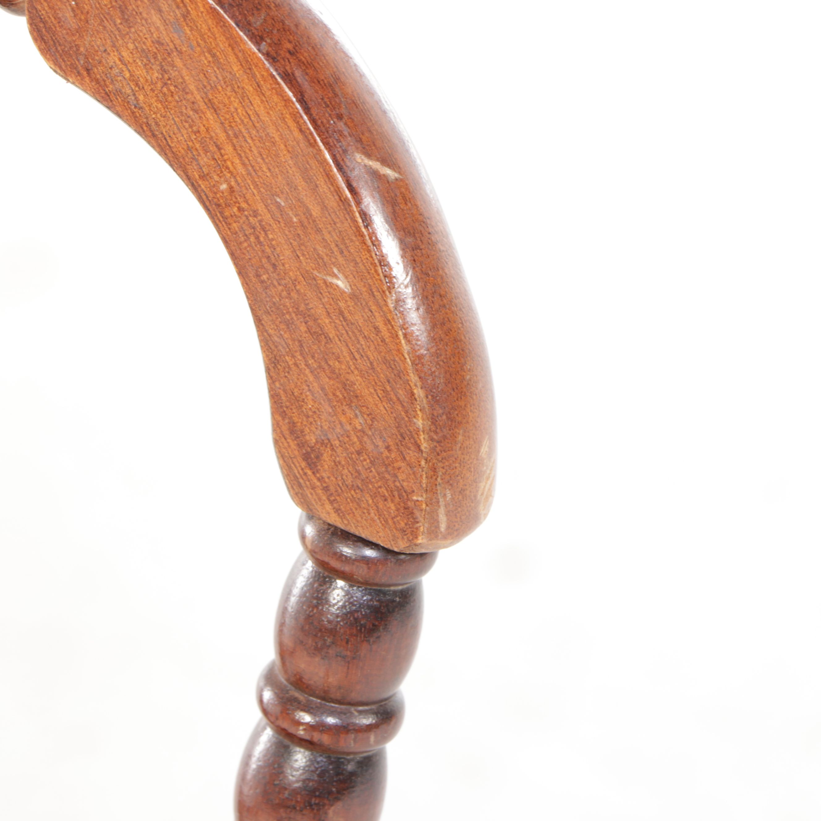 Collin's Co. Children's Size Bobbin Turned Walnut Rocking Chair