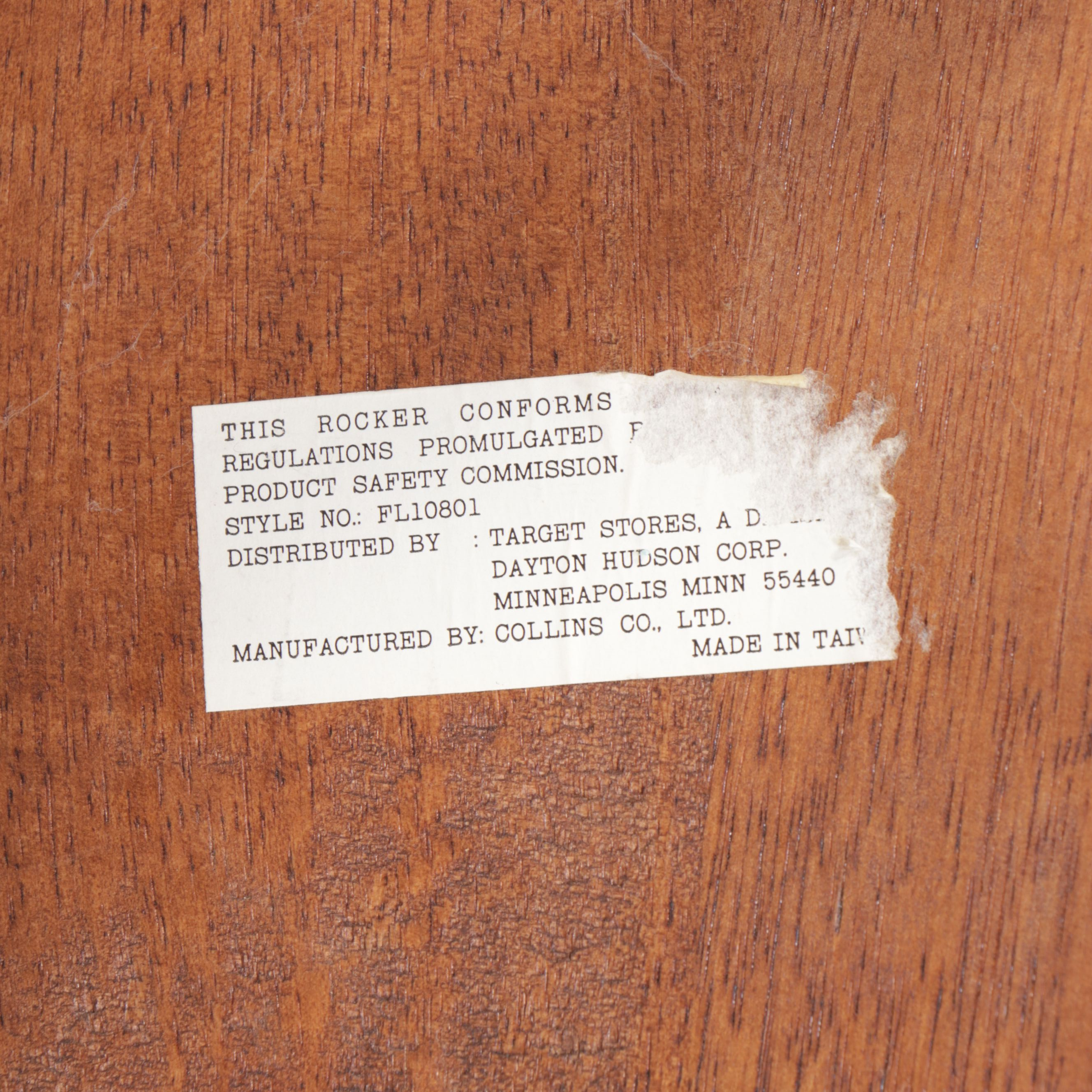 Collin's Co. Children's Size Bobbin Turned Walnut Rocking Chair