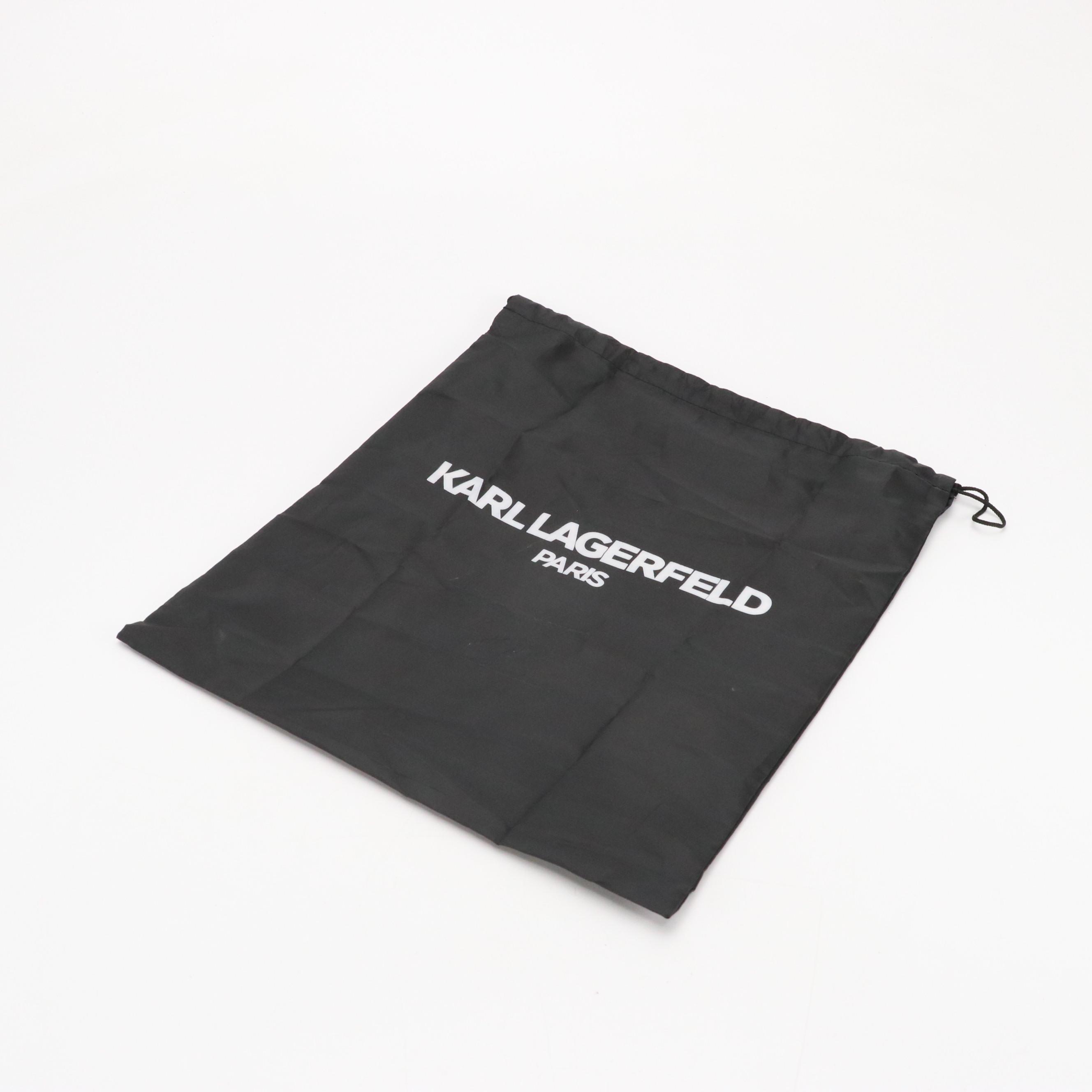 Karl Lagerfeld Paris Embellished Plaid Tweed Lafayette Chain-Link Two-Way Bag