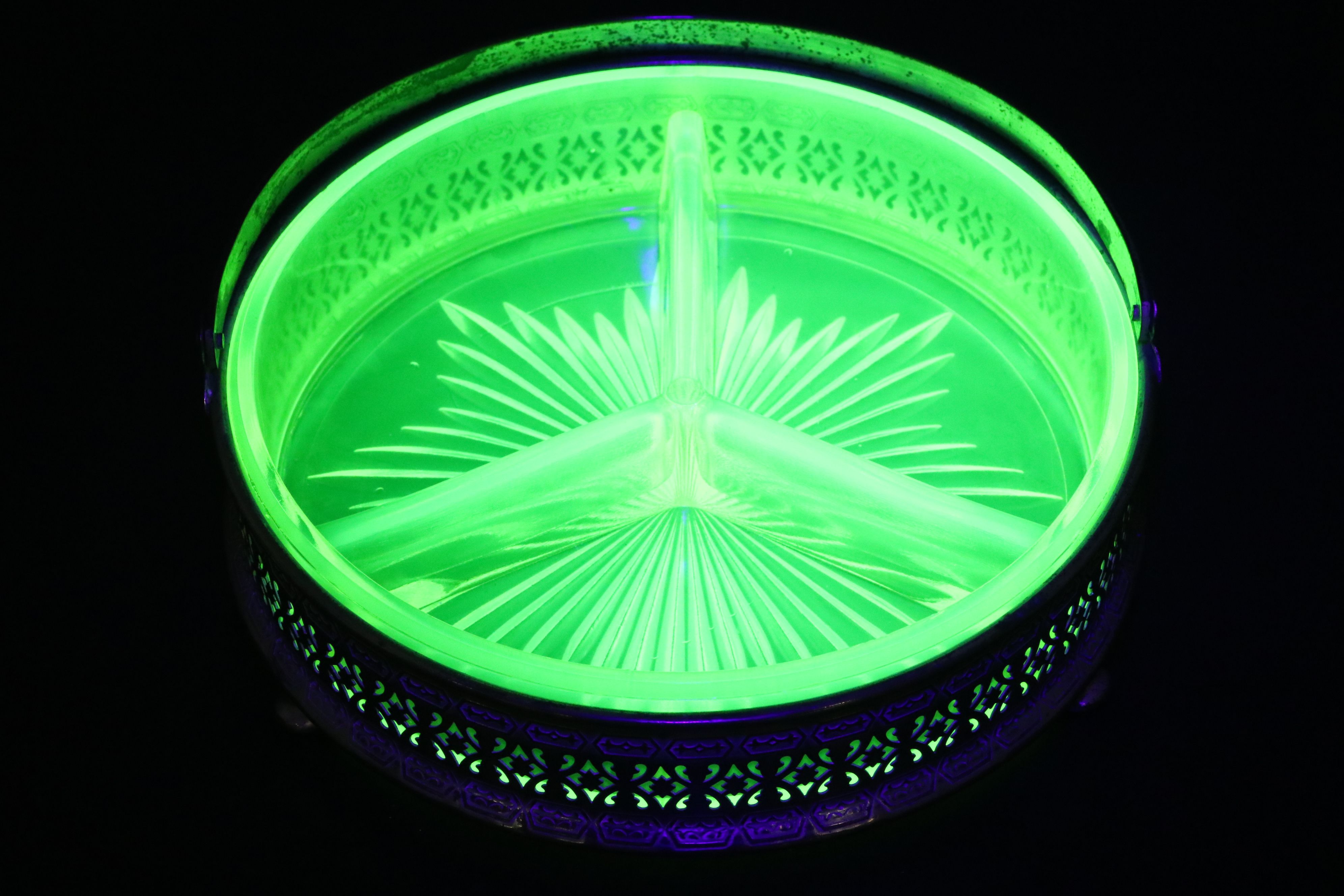 Hemill Tazza with Other Art Deco Style Relish Dish and Other Tableware