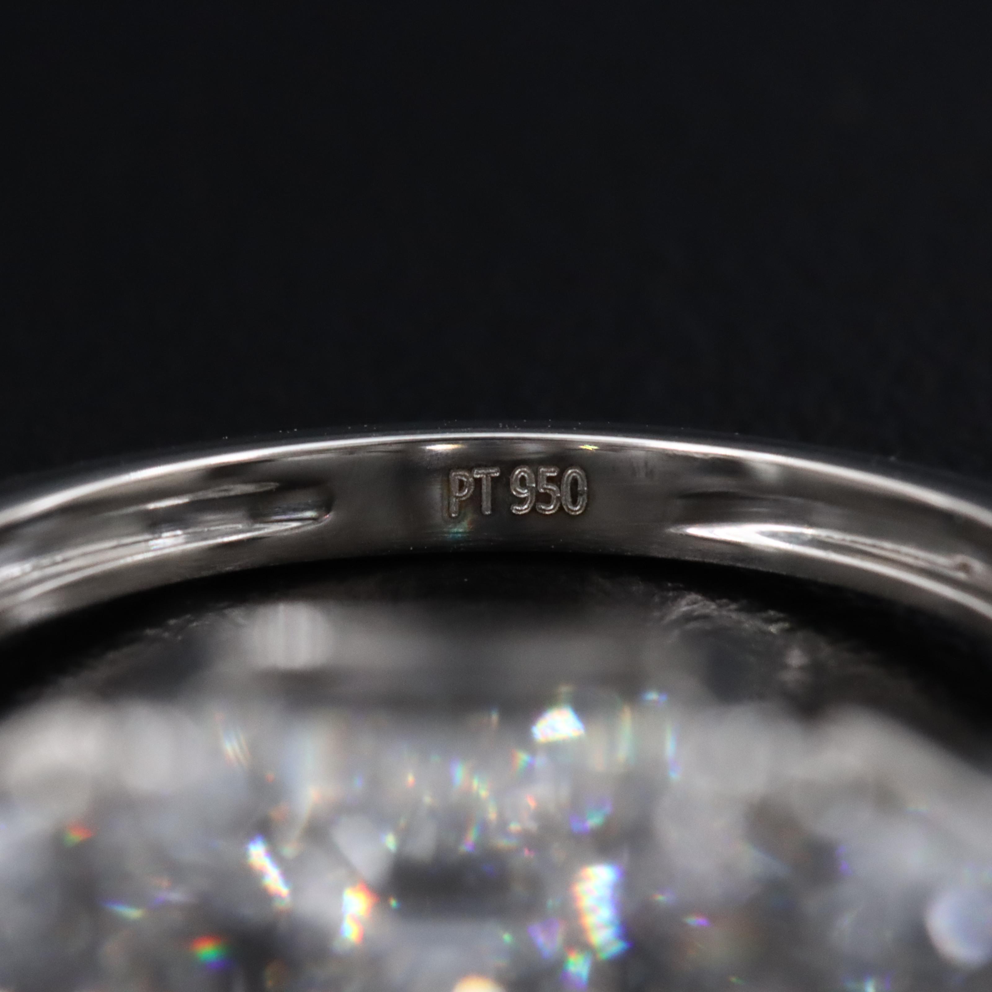 Platinum 4.89 CTW Lab Grown Diamond Ring with IGI Report