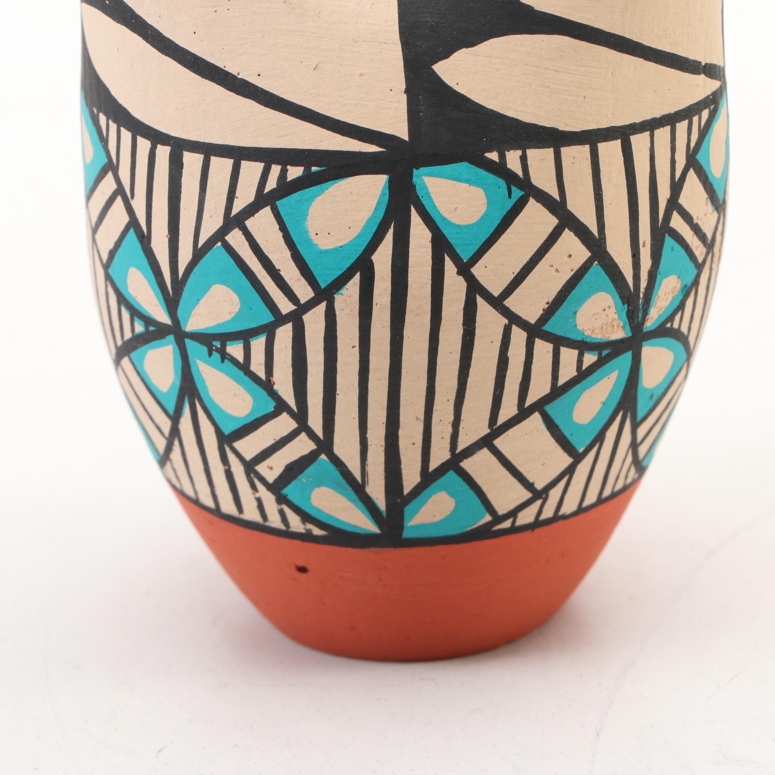 Artisan Signed Laguna & Jemez Pueblos Ollas, Wedding Vase and More Pottery