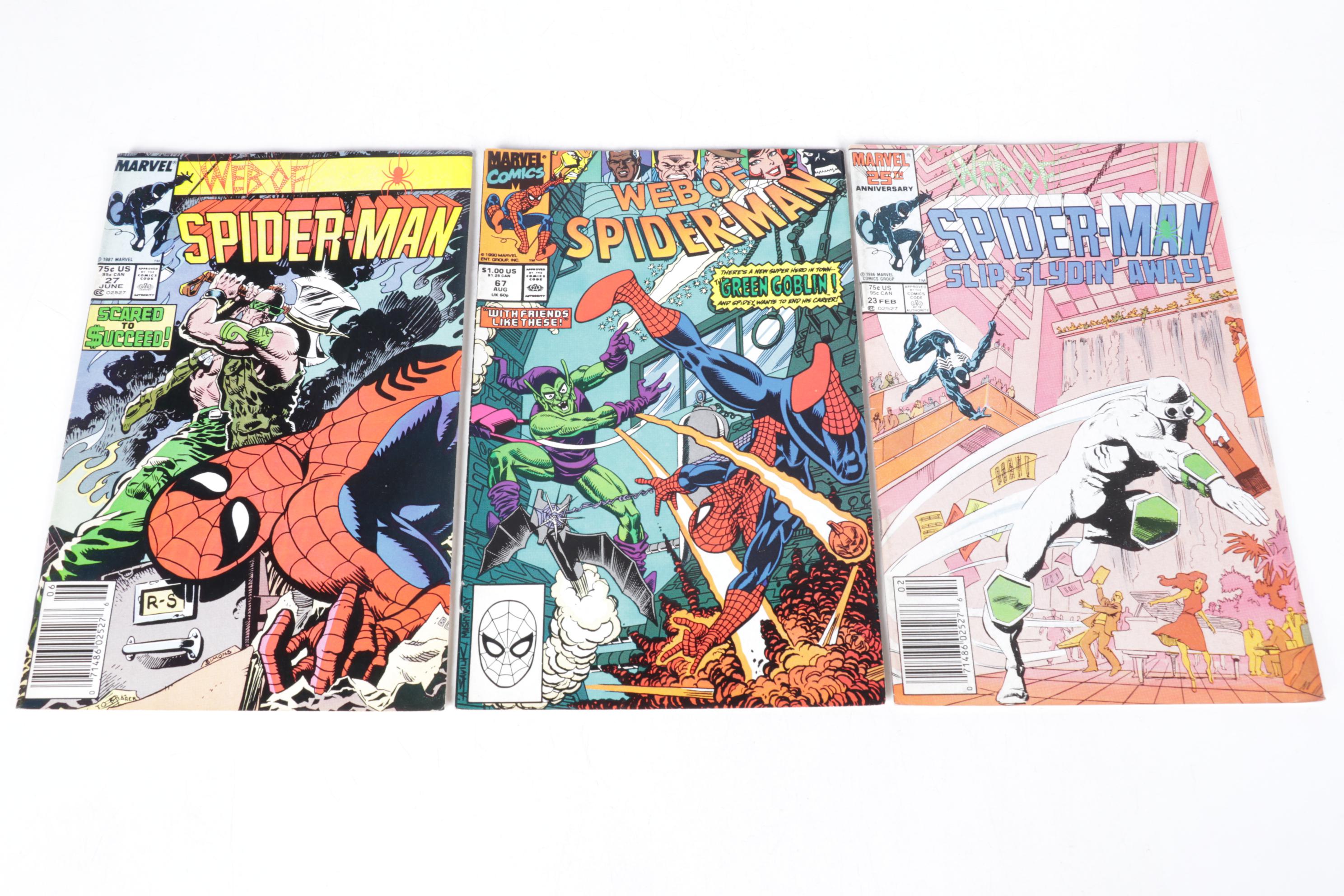 Marvel Comics "Web of Spider-Man" & Other Bronze Era Comic Collections