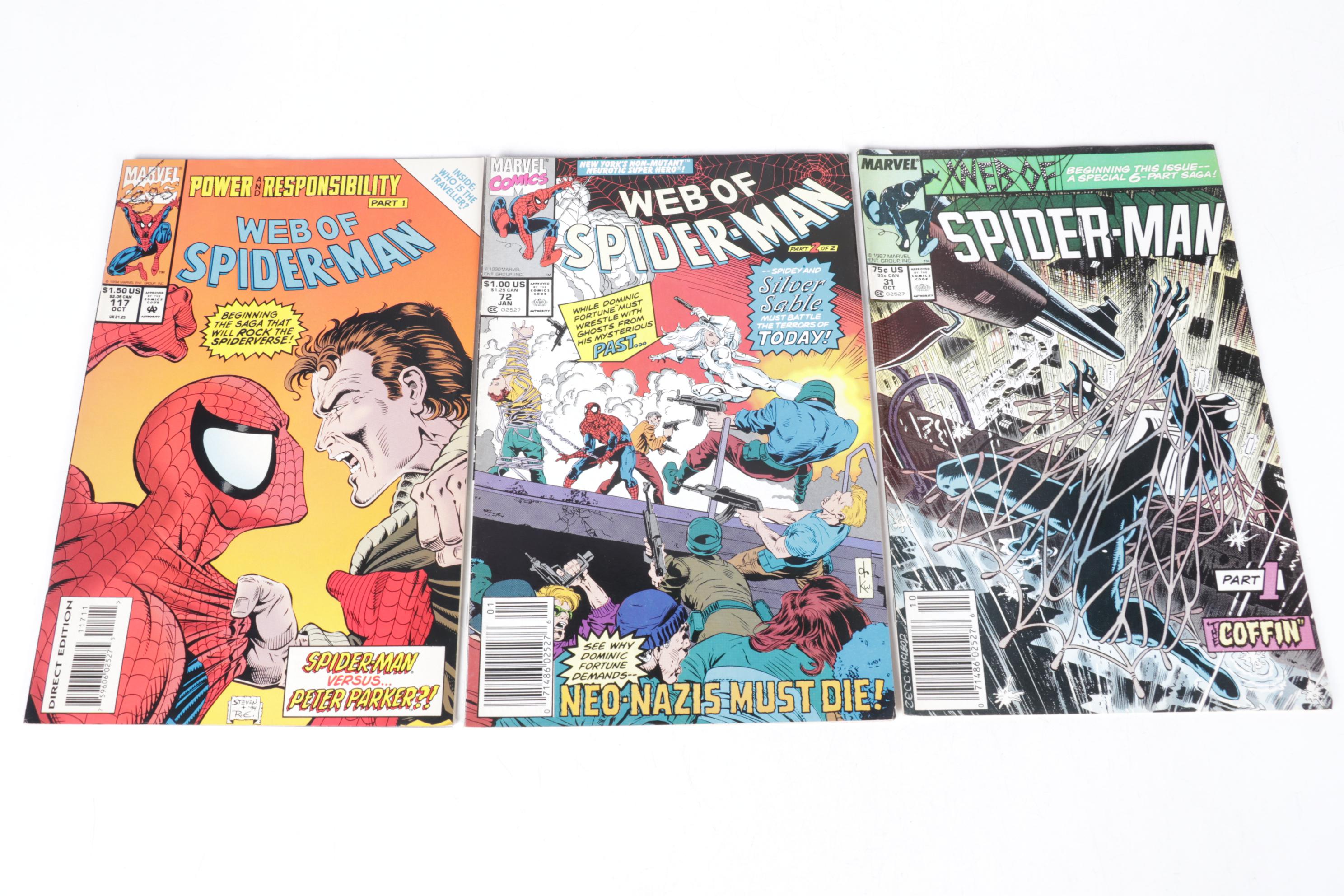 Marvel Comics "Web of Spider-Man" & Other Bronze Era Comic Collections