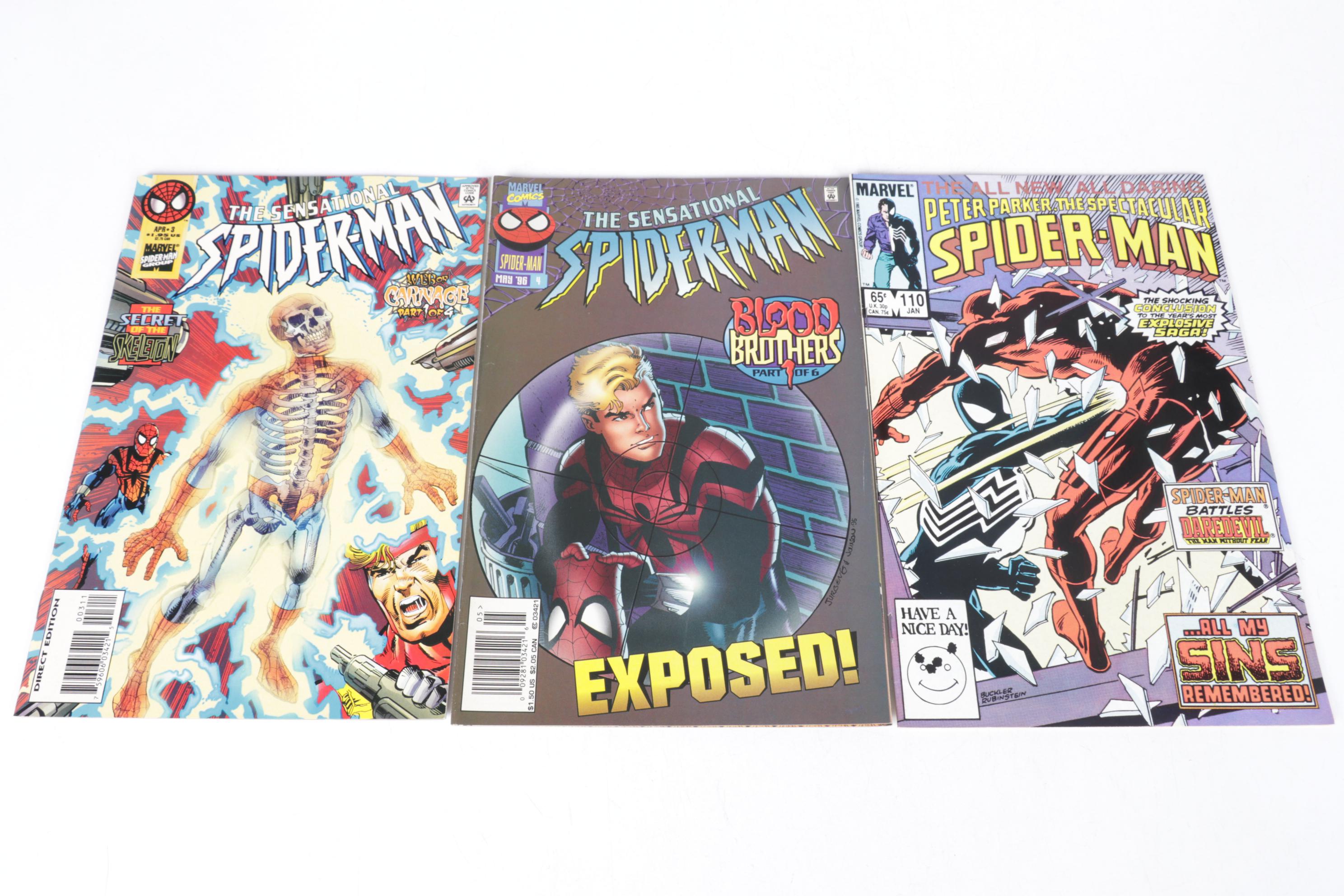 Marvel Comics "Web of Spider-Man" & Other Bronze Era Comic Collections