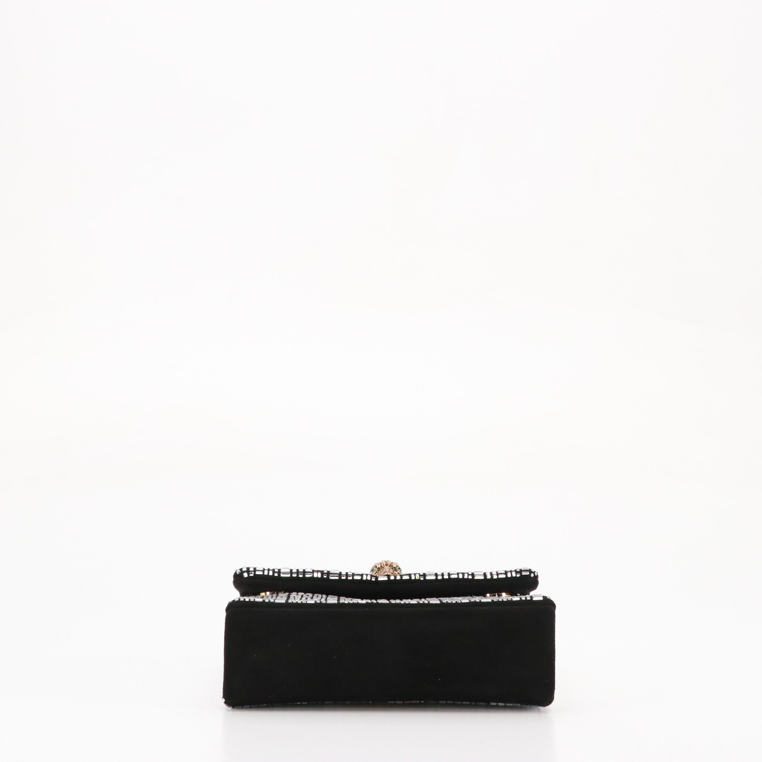 Kurt Keiger Crystal Glass Chain-Link Mini Kensington Crossbody Bag