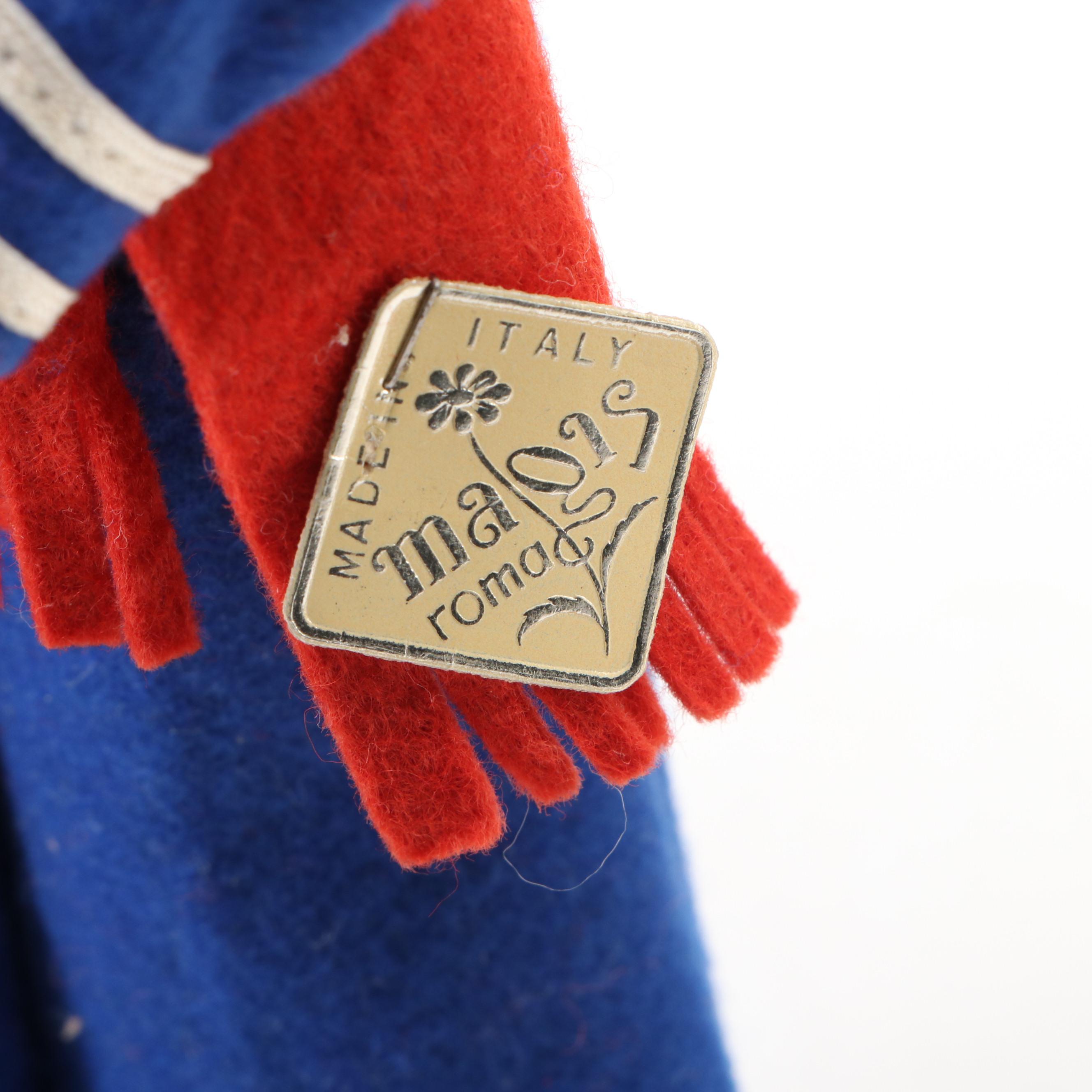 Magis Roma Italian Felt Dolls in Traditional Sicilian and Venetian Clothing