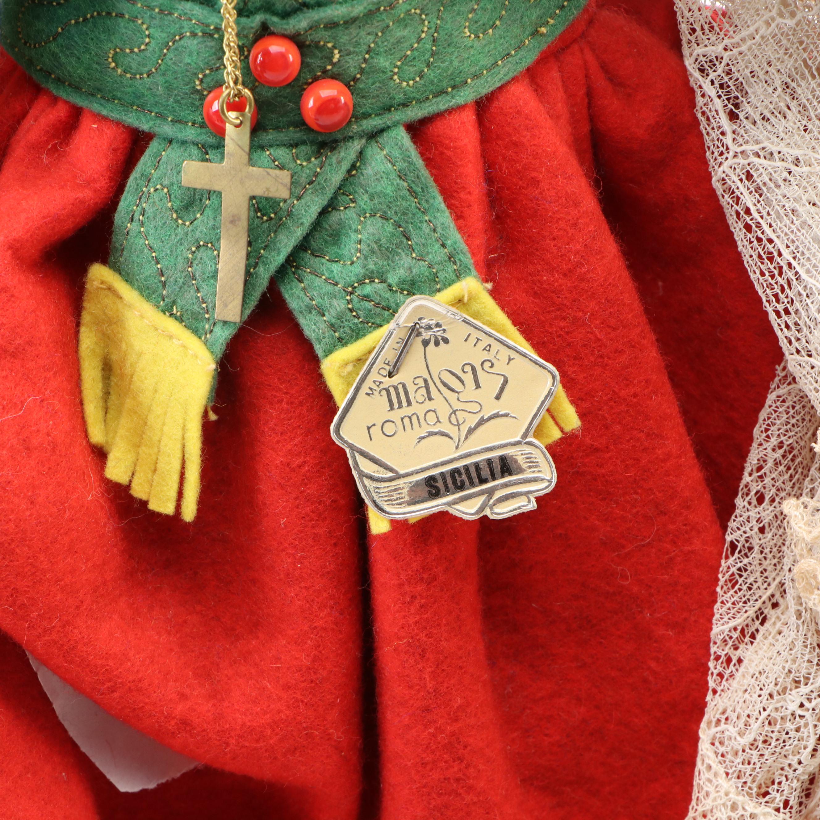 Magis Roma Italian Felt Dolls in Traditional Sicilian and Venetian Clothing