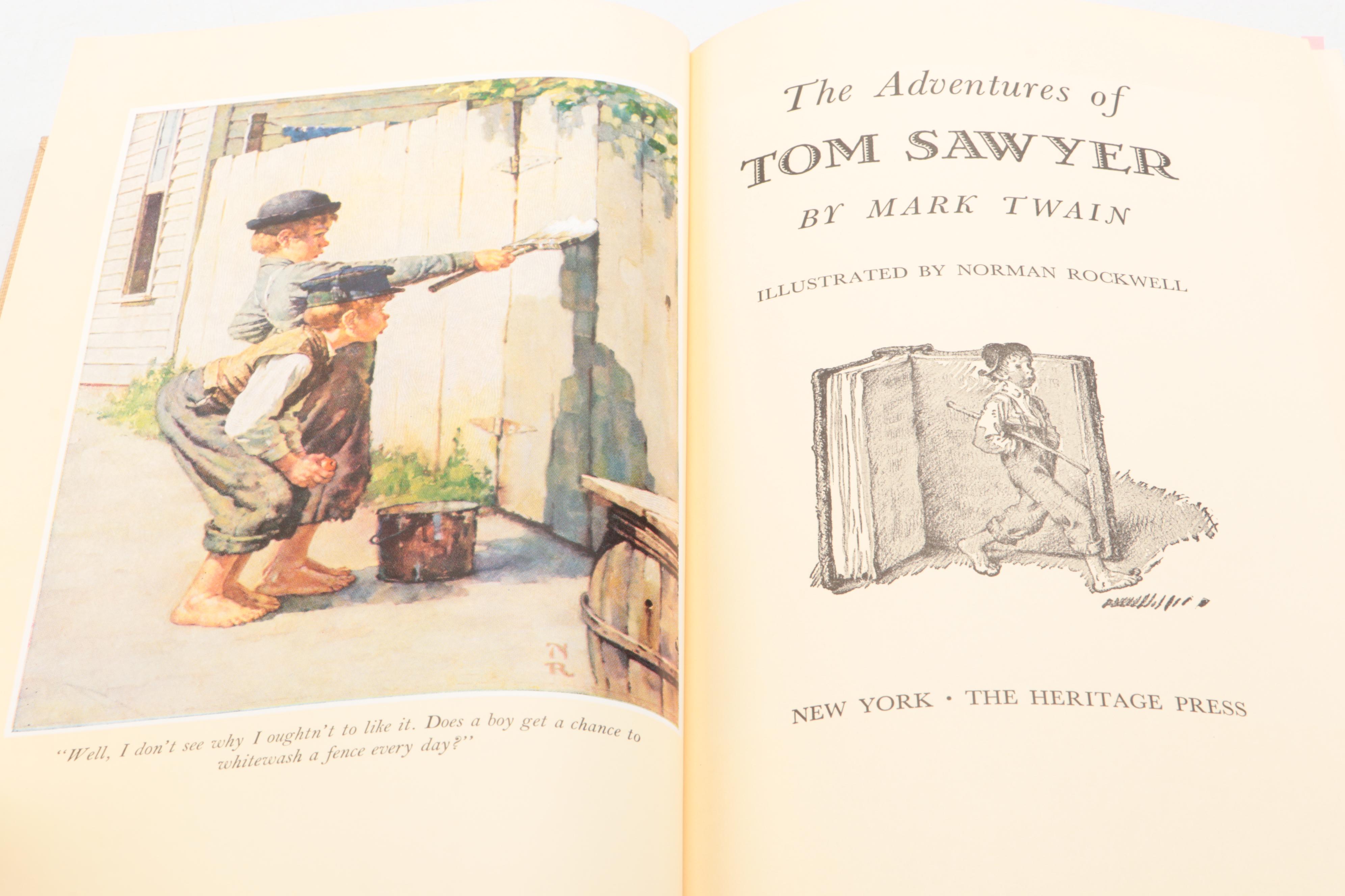 Norman Rockwell Illustrated "The Adventures of Tom Sawyer" by Mark Twain