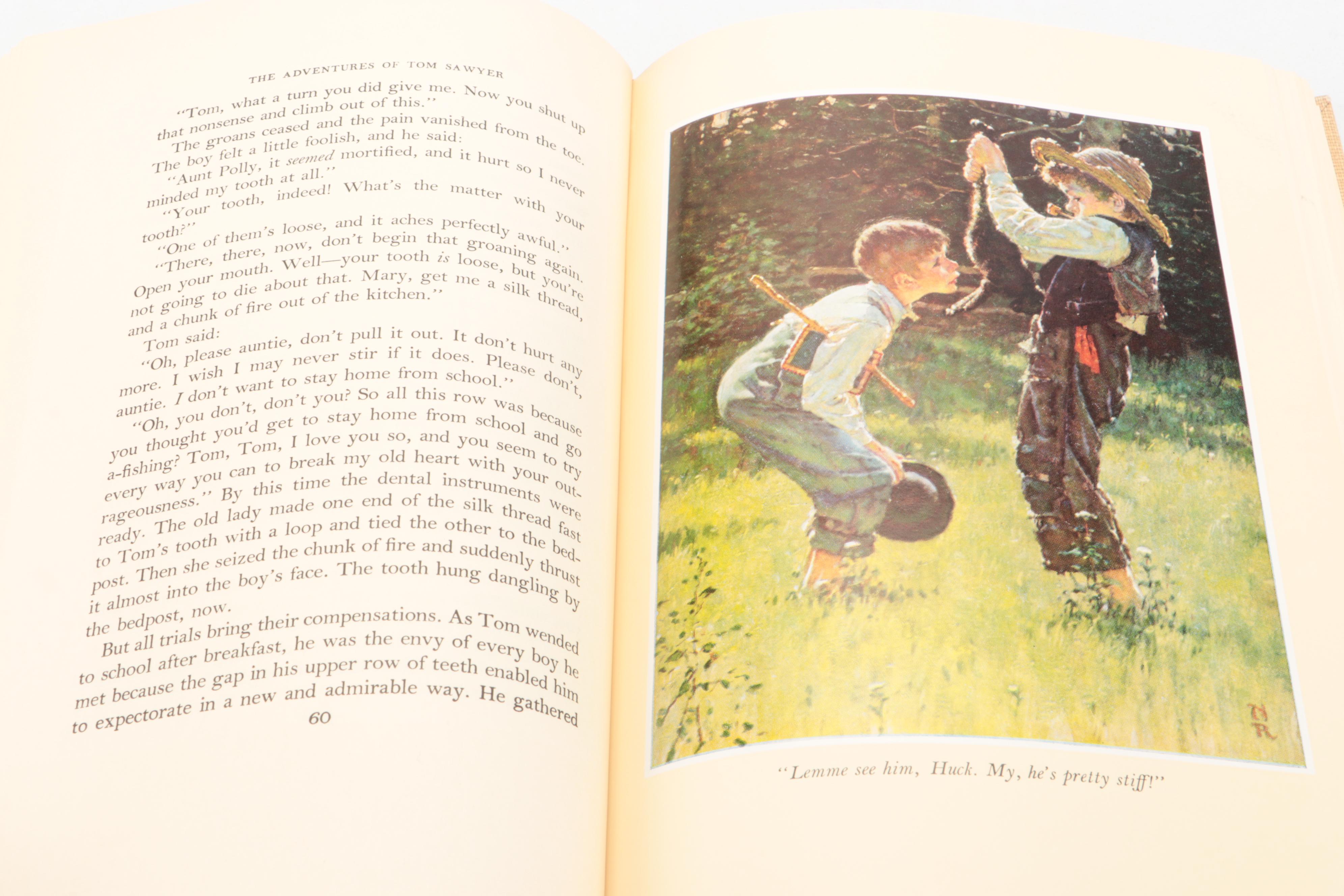 Norman Rockwell Illustrated "The Adventures of Tom Sawyer" by Mark Twain