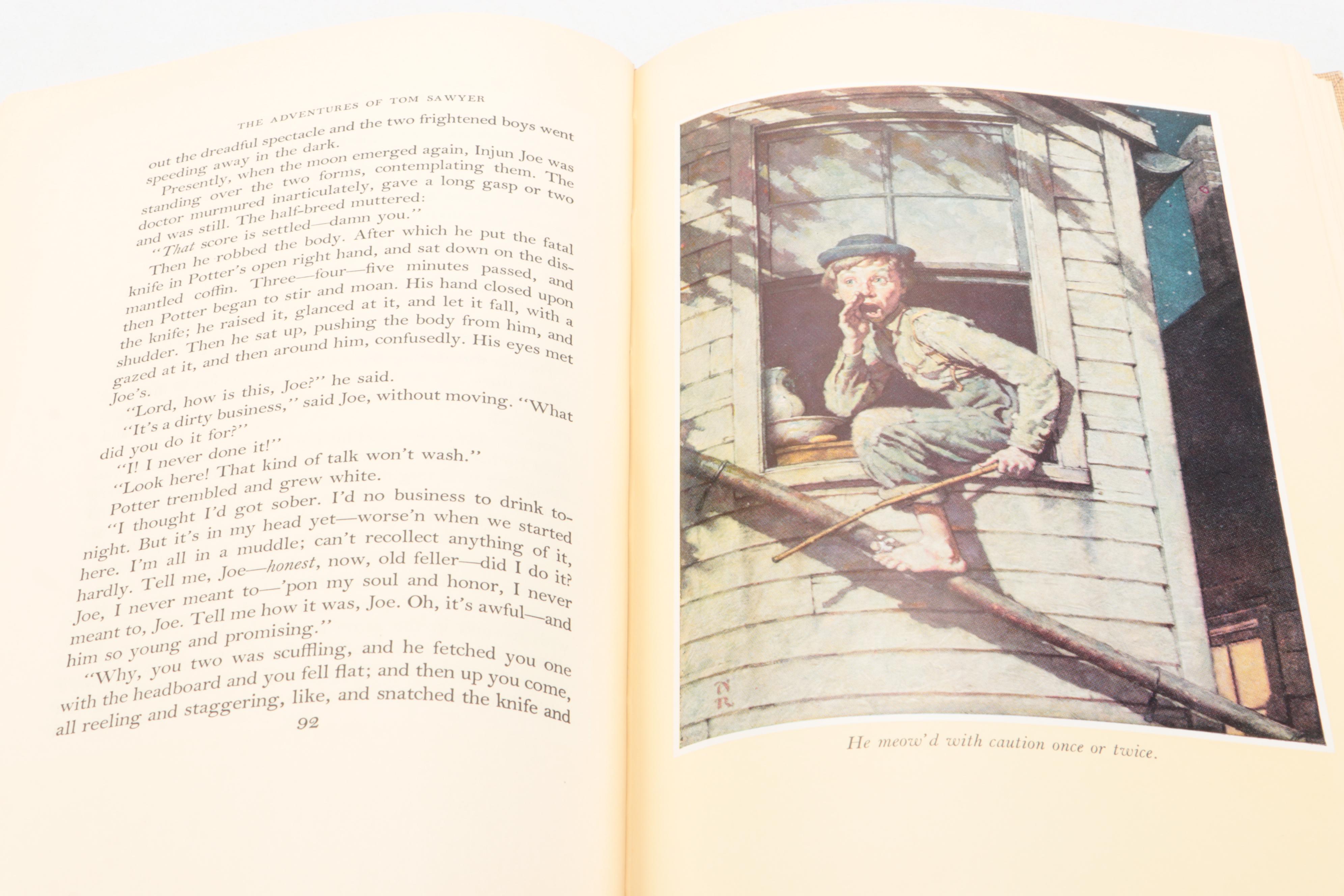 Norman Rockwell Illustrated "The Adventures of Tom Sawyer" by Mark Twain