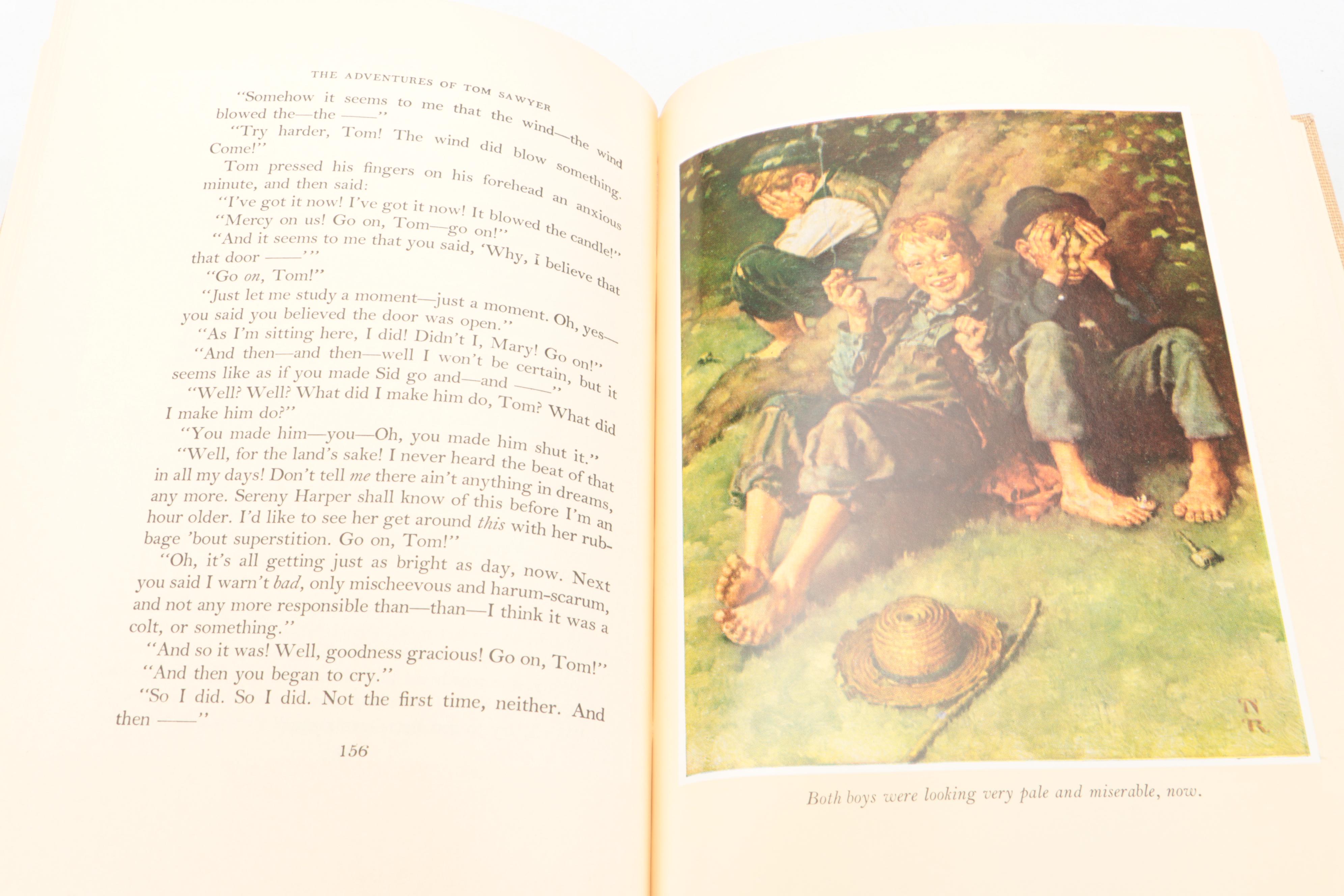 Norman Rockwell Illustrated "The Adventures of Tom Sawyer" by Mark Twain