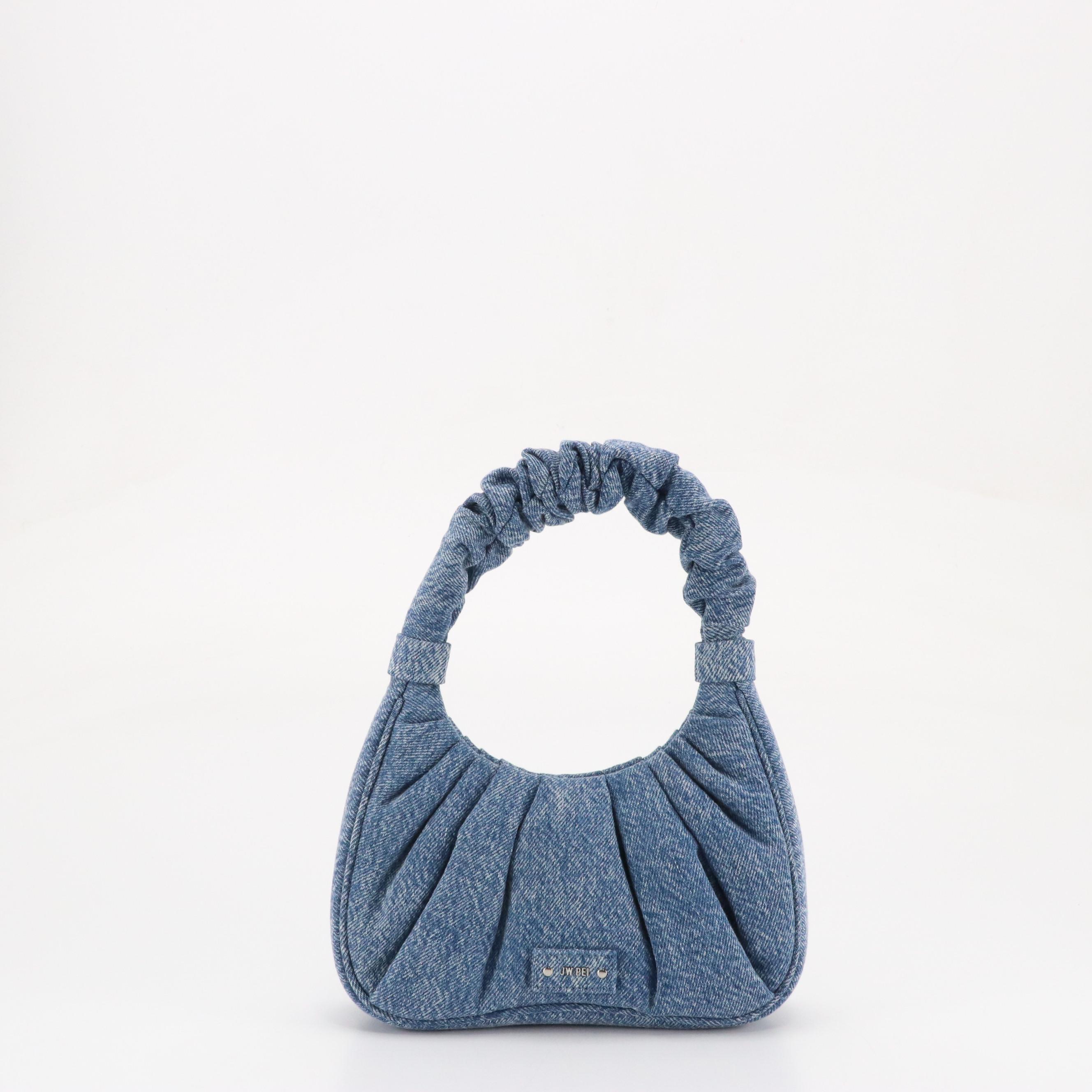 JW Pei Gabbi Ruched Fabric Handbag and Zac Zac Posen Belay Leather Crossbody