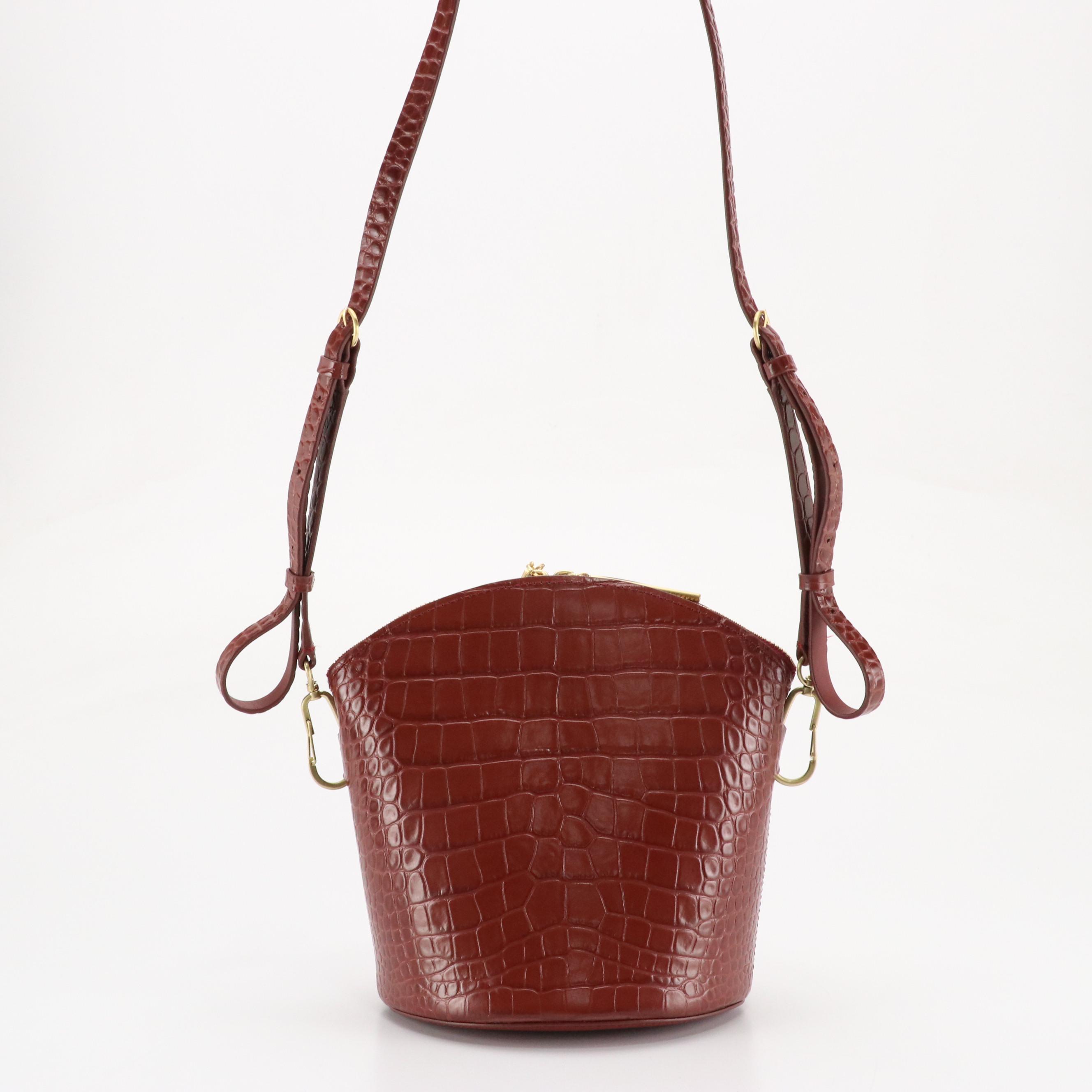 JW Pei Gabbi Ruched Fabric Handbag and Zac Zac Posen Belay Leather Crossbody