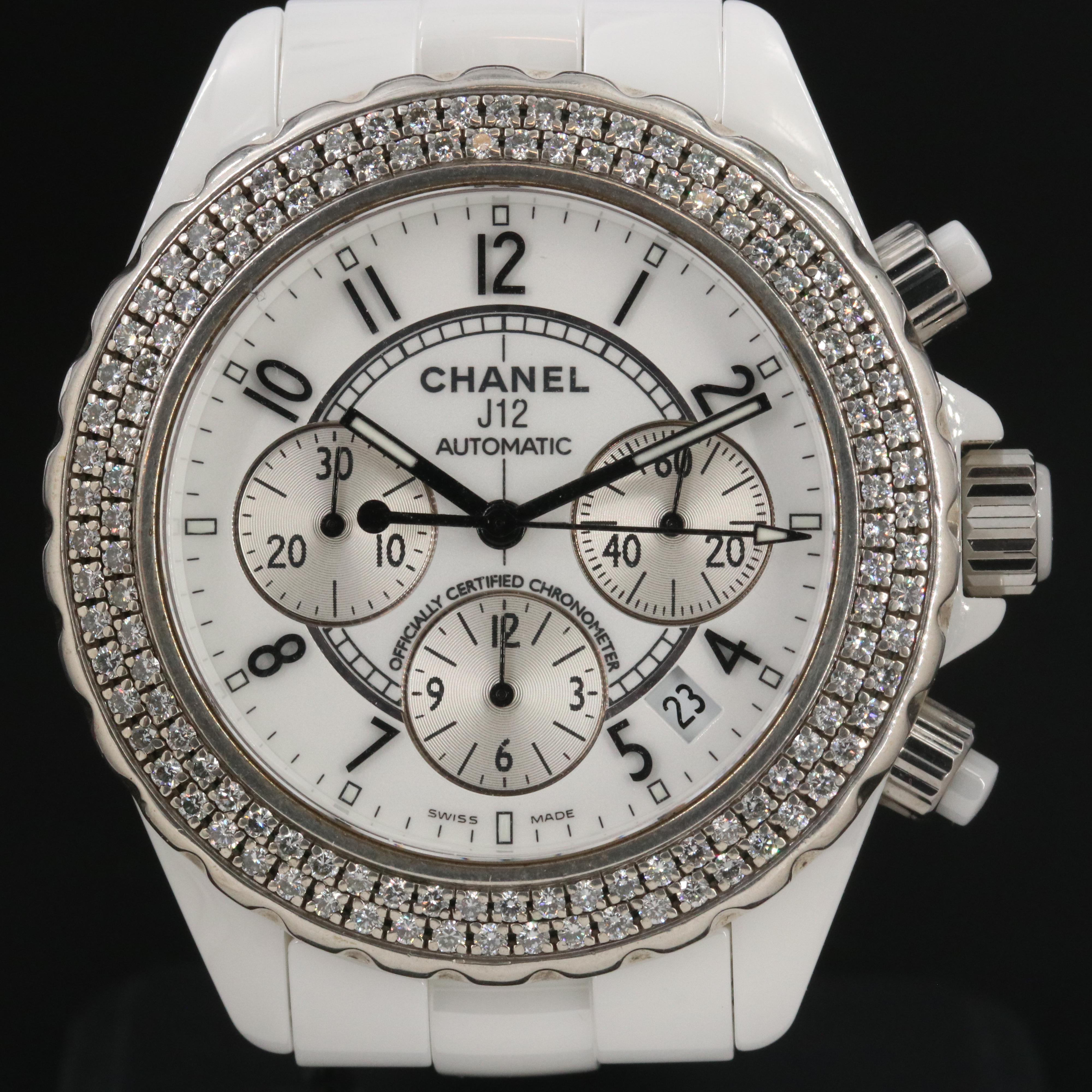 Chanel J12 Chronograph Factory Diamond Watch
