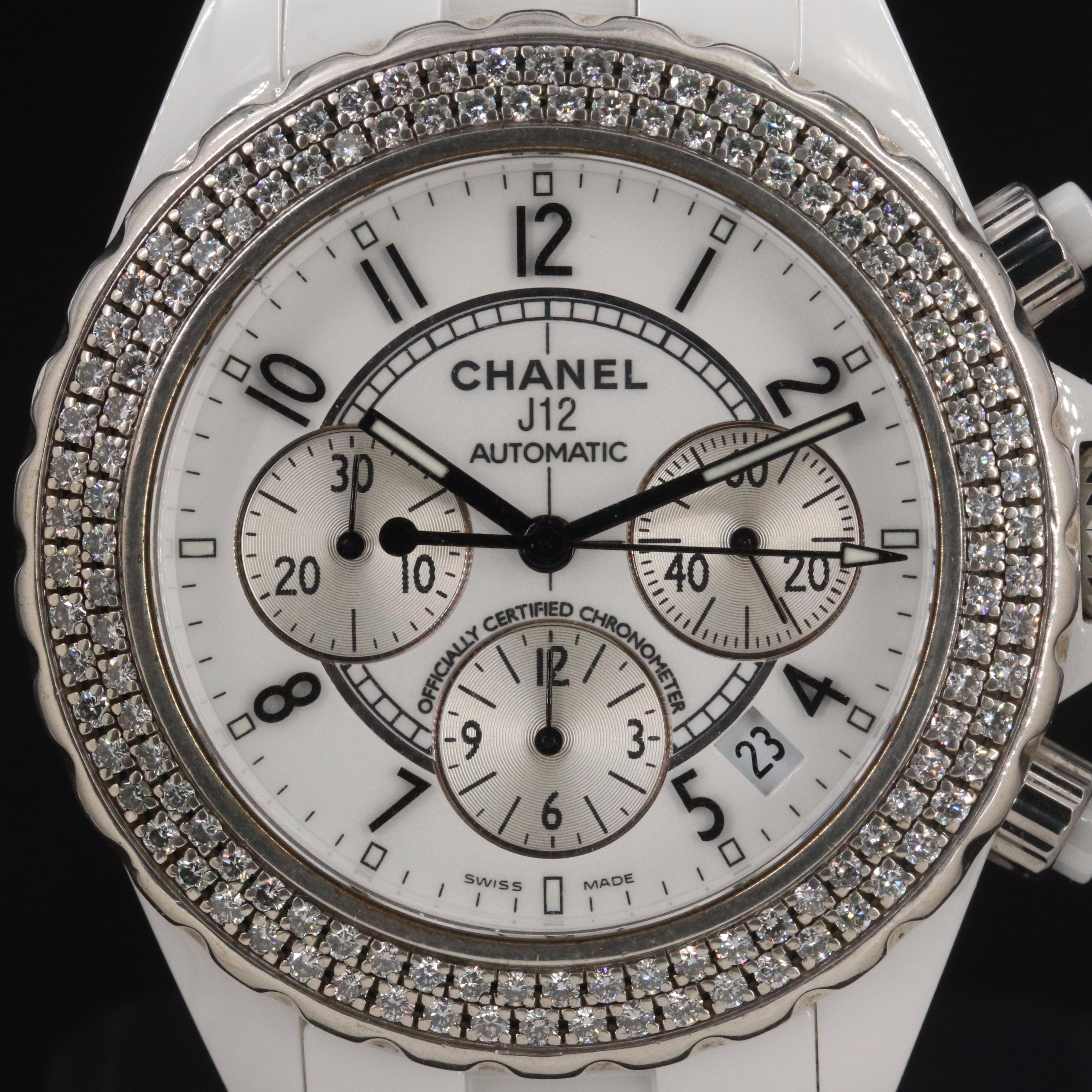 Chanel J12 Chronograph Factory Diamond Watch