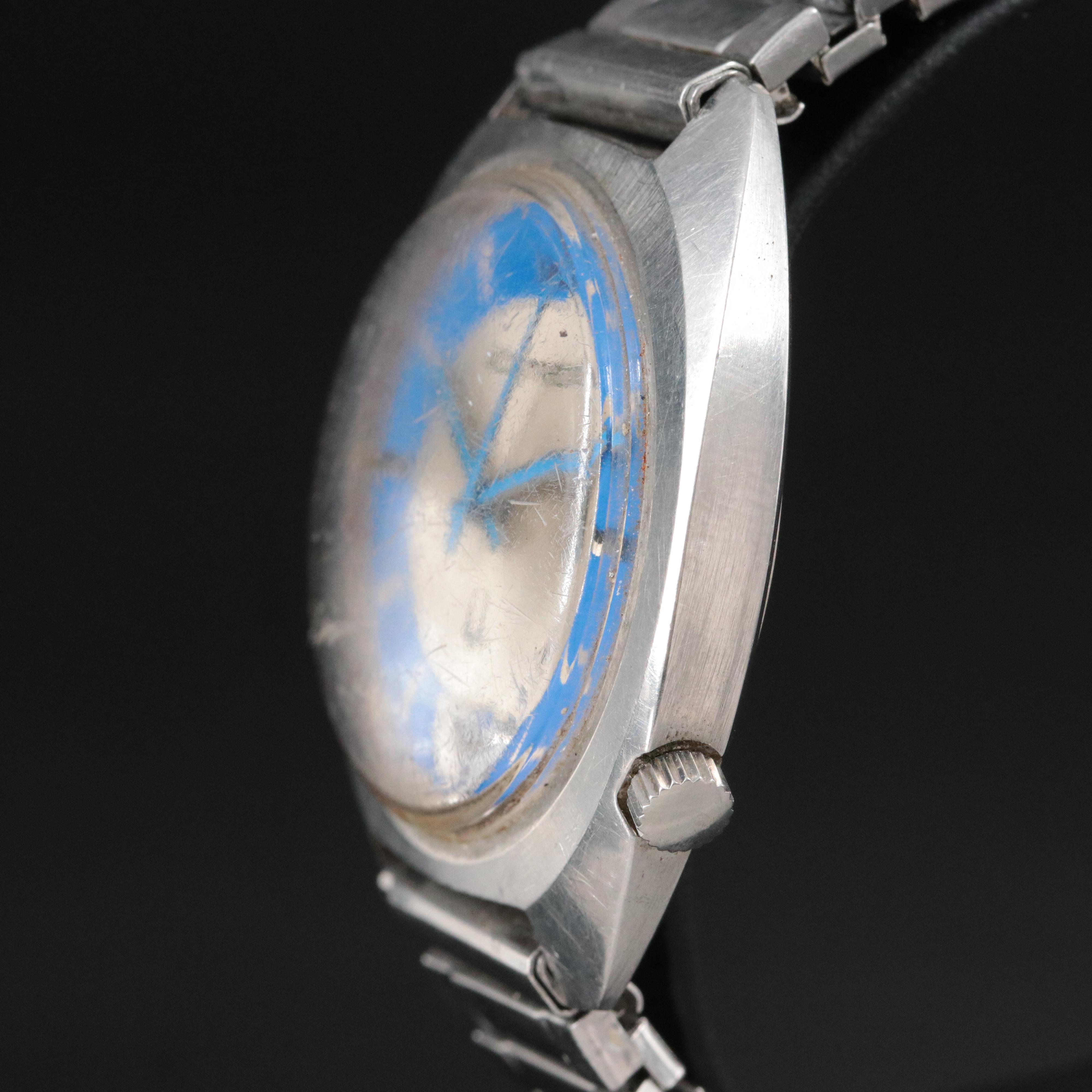 Accutron by Bulova Stainless Steel Date Watch