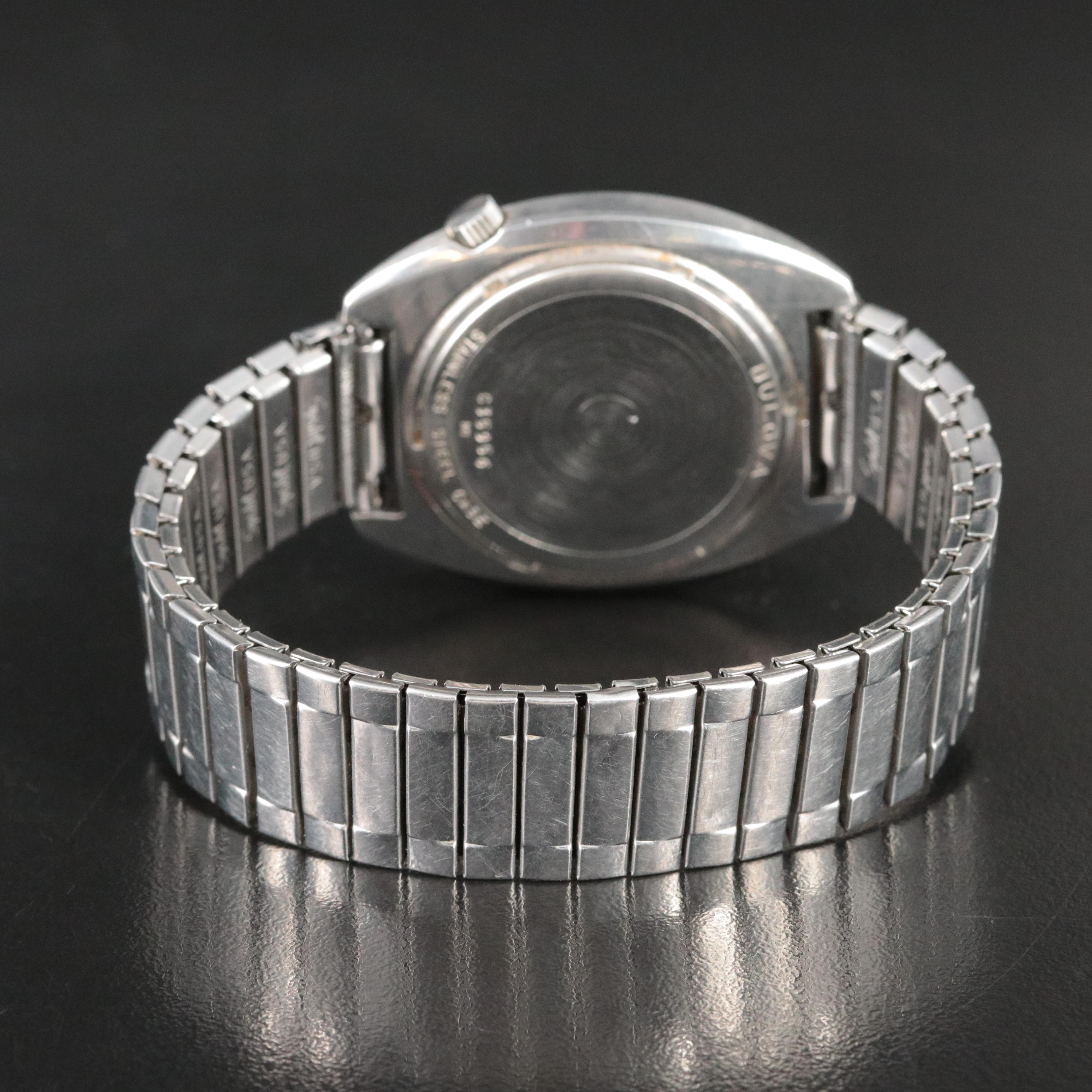 Accutron by Bulova Stainless Steel Date Watch