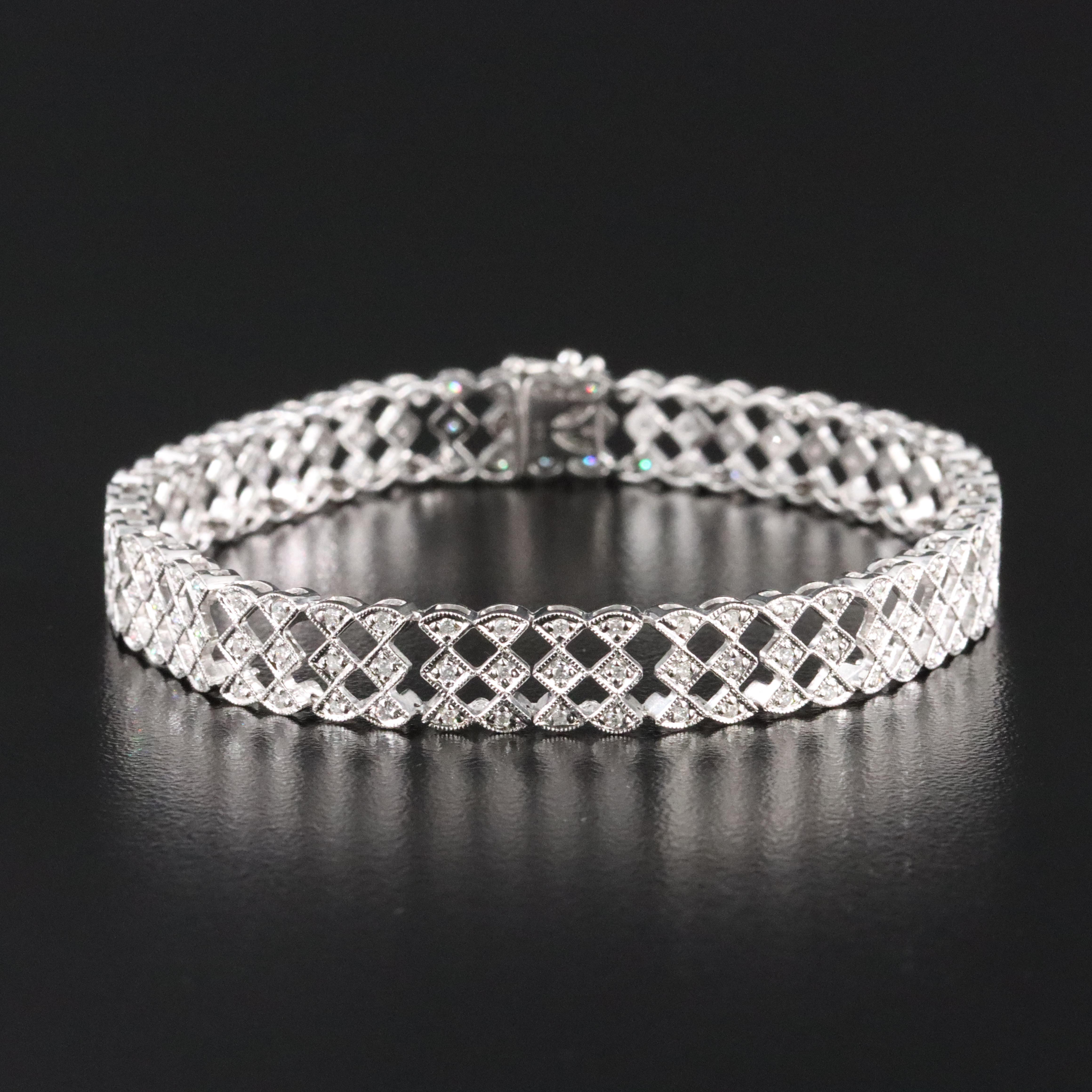 14K 1.01 CTW Diamond Bracelet
