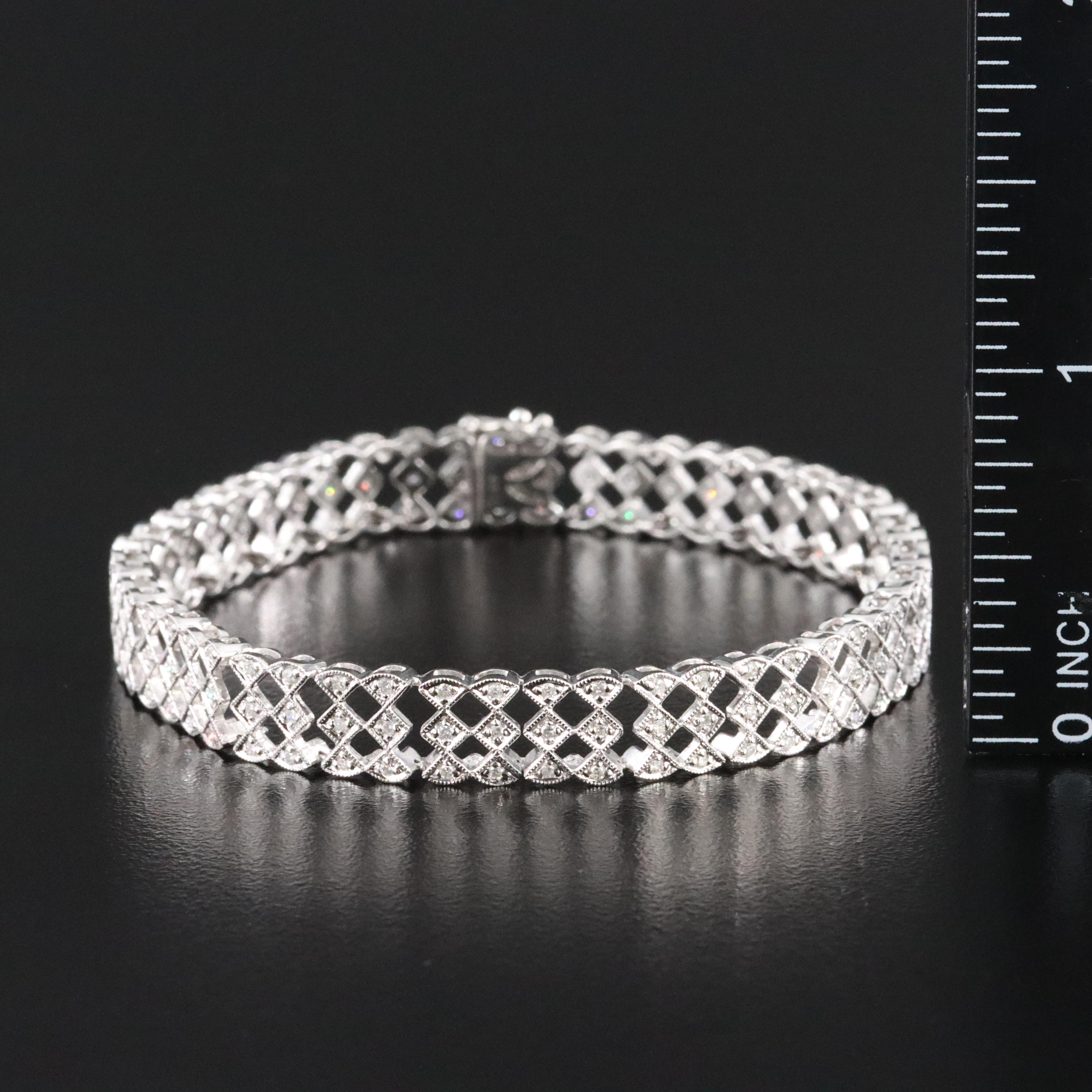 14K 1.01 CTW Diamond Bracelet