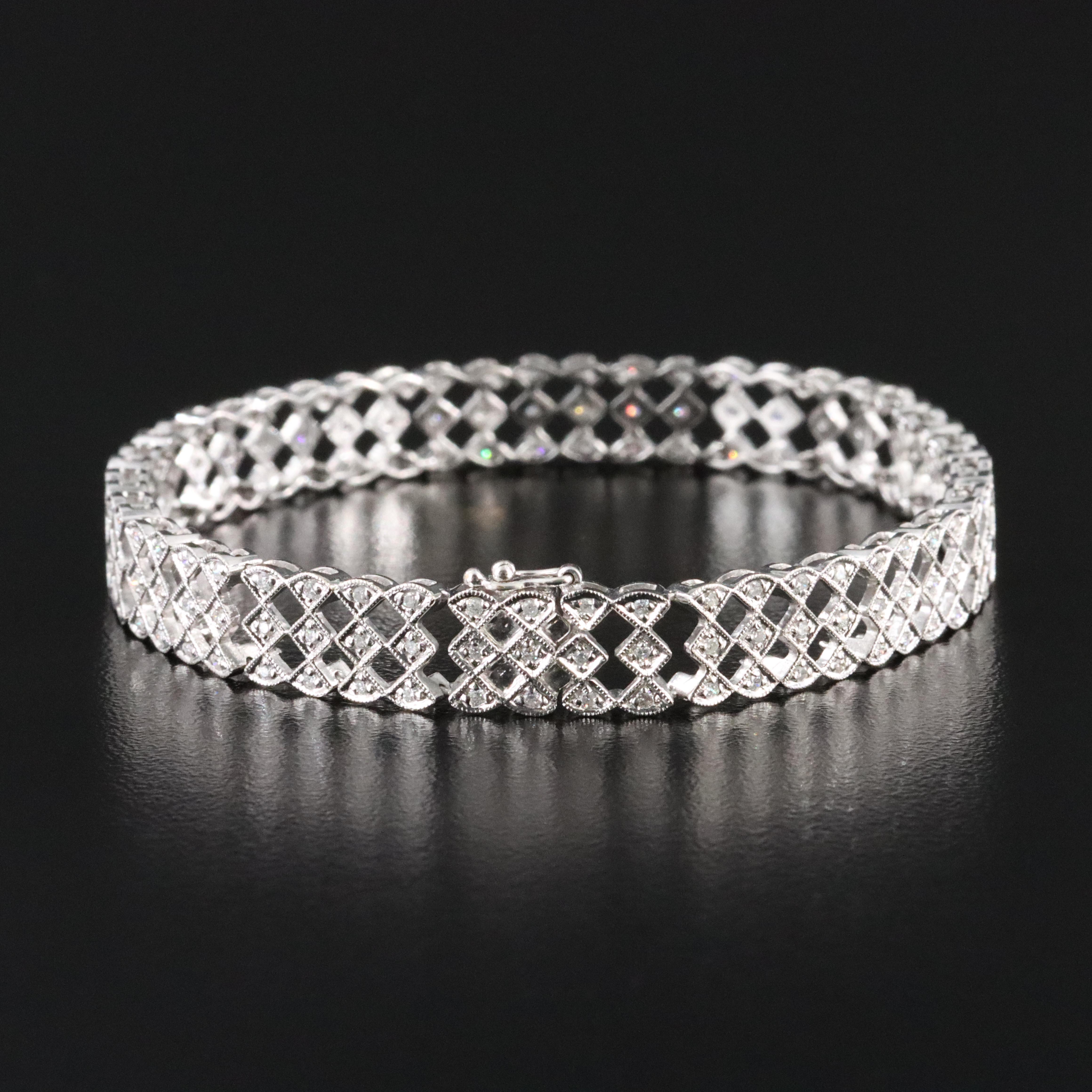 14K 1.01 CTW Diamond Bracelet