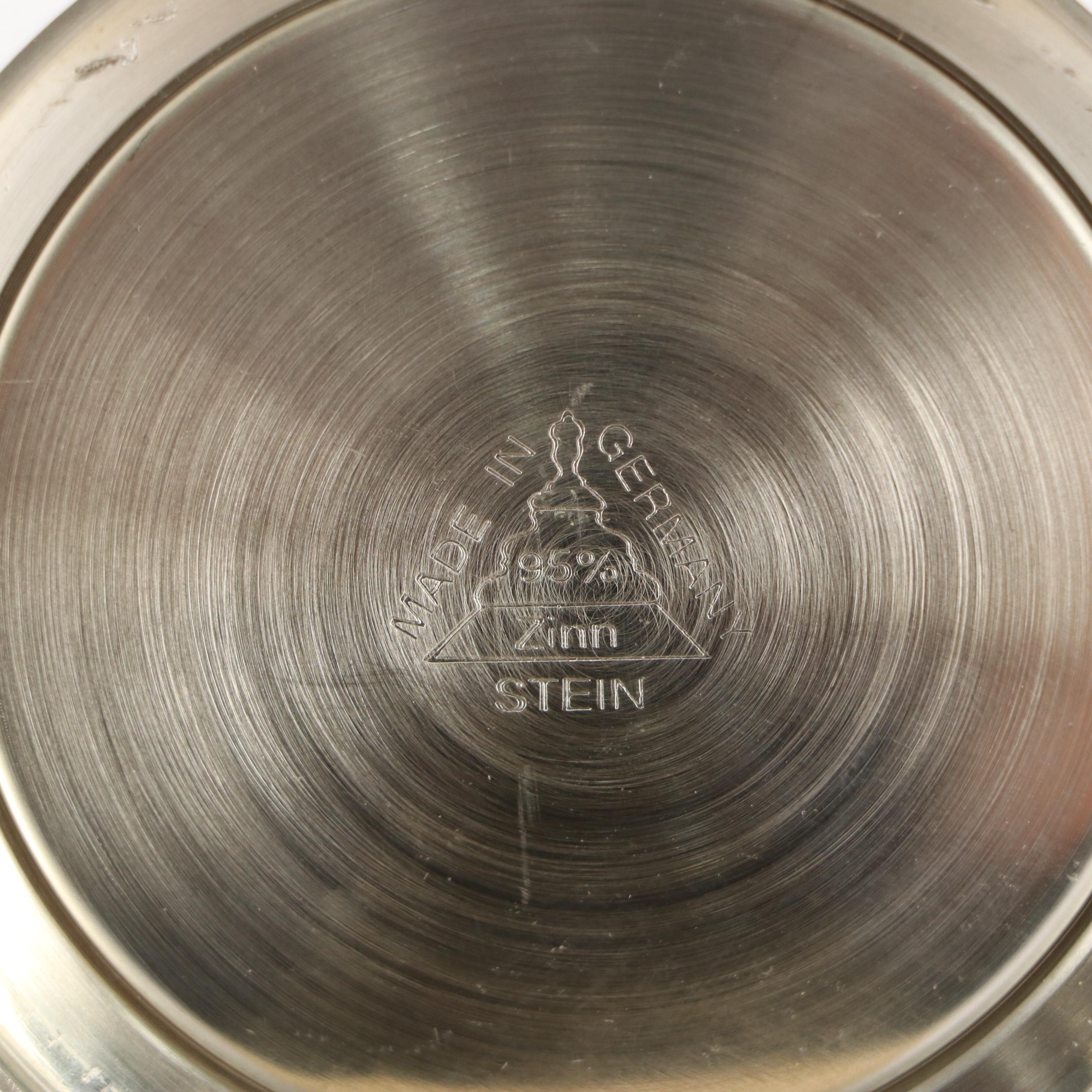 Ransbach-Baumbach German Beer Stein With Pewter Lid