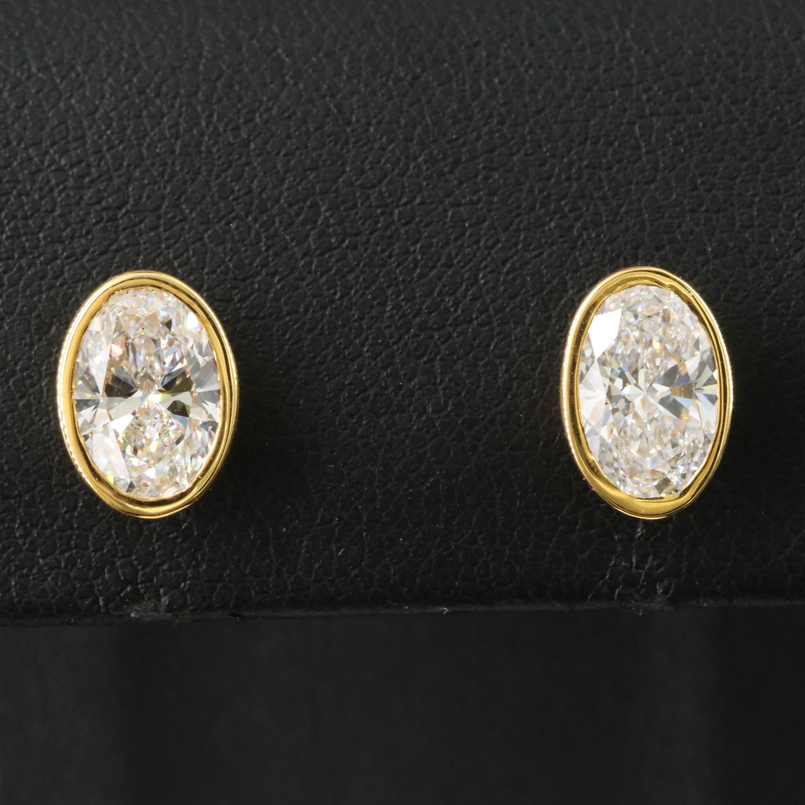 14K 2.70 CTW Lab Grown Diamond Stud Earrings with IGI Reports