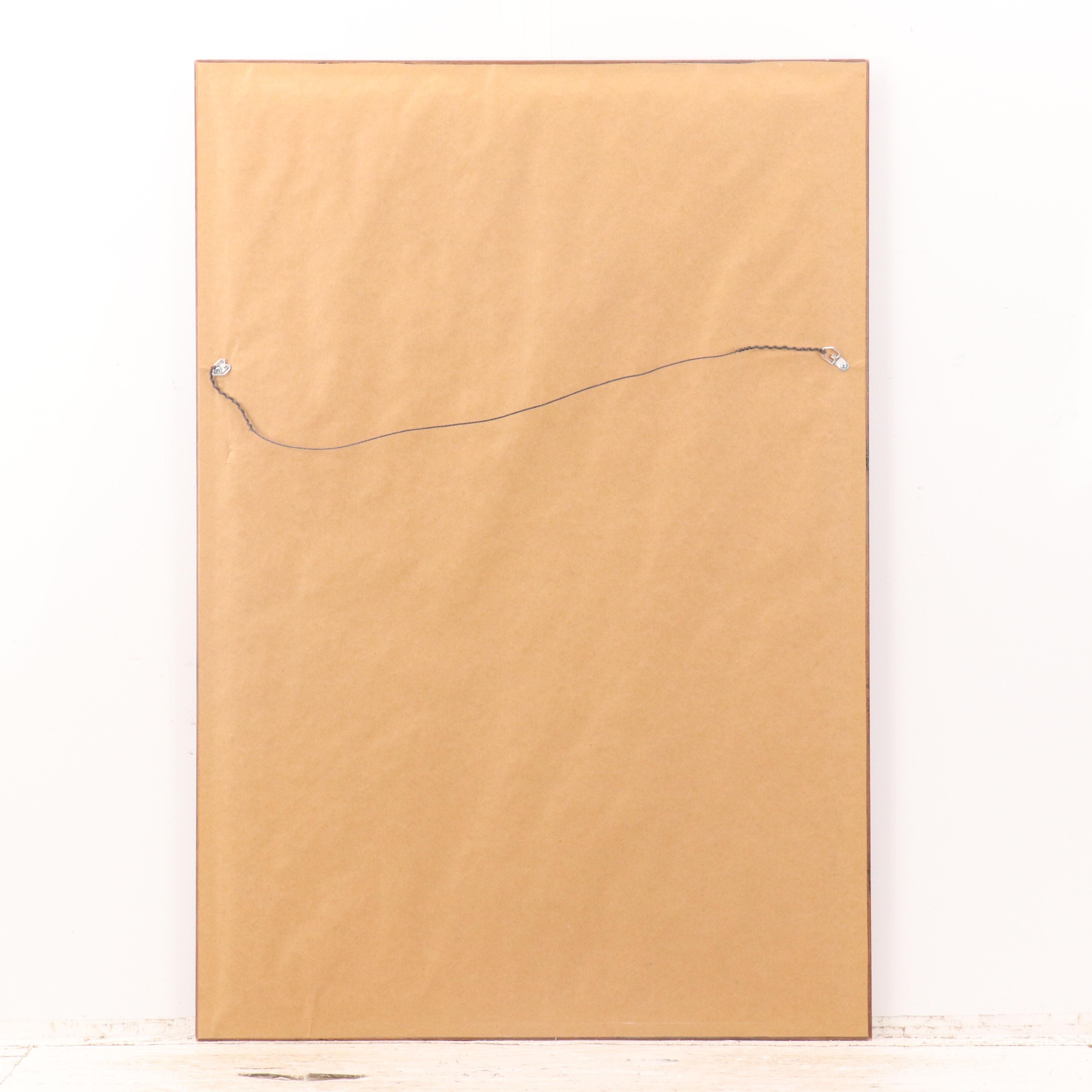 After Daniel Smith Offset Lithograph "Shrouded Forest - Bald Eagle"