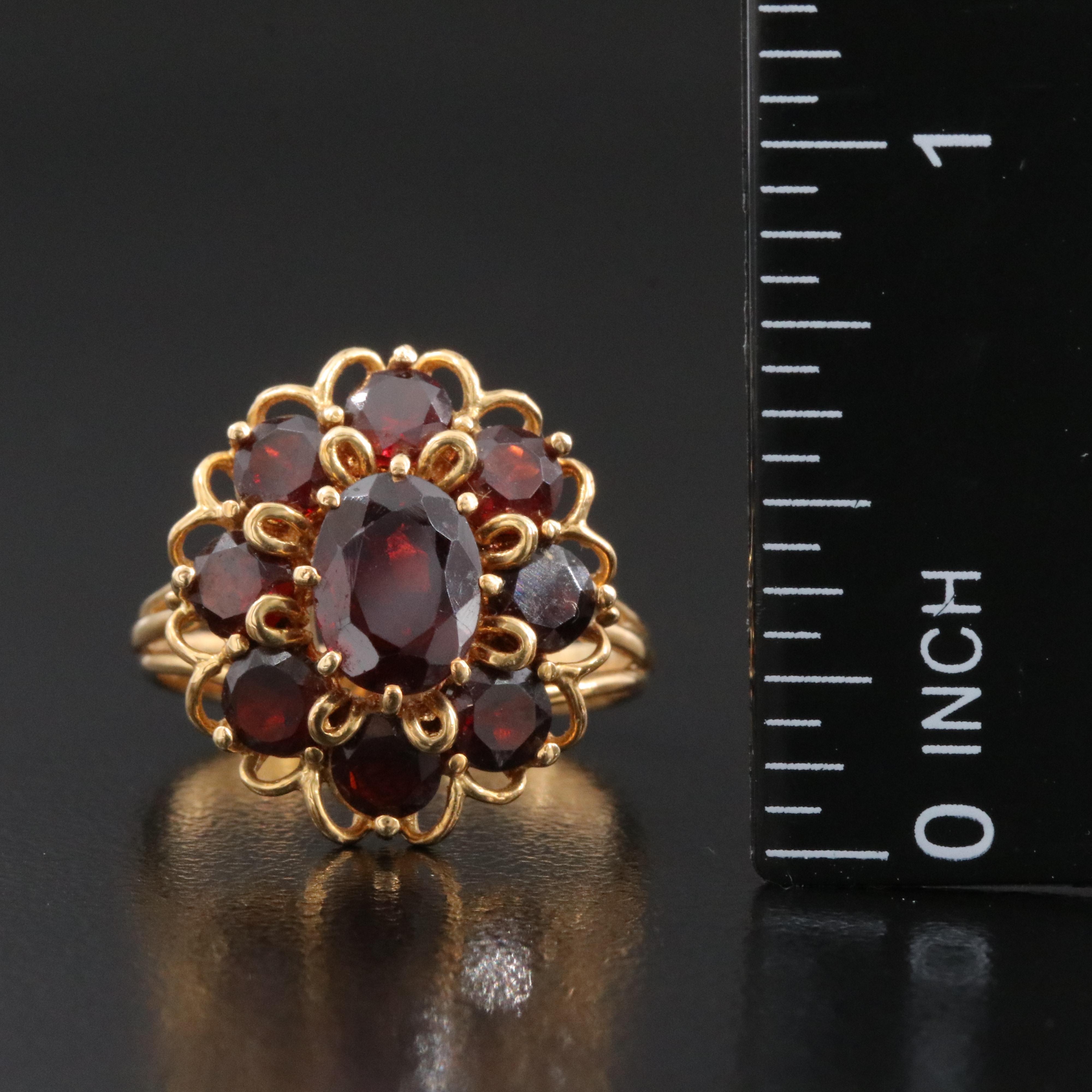 18K Garnet Ring