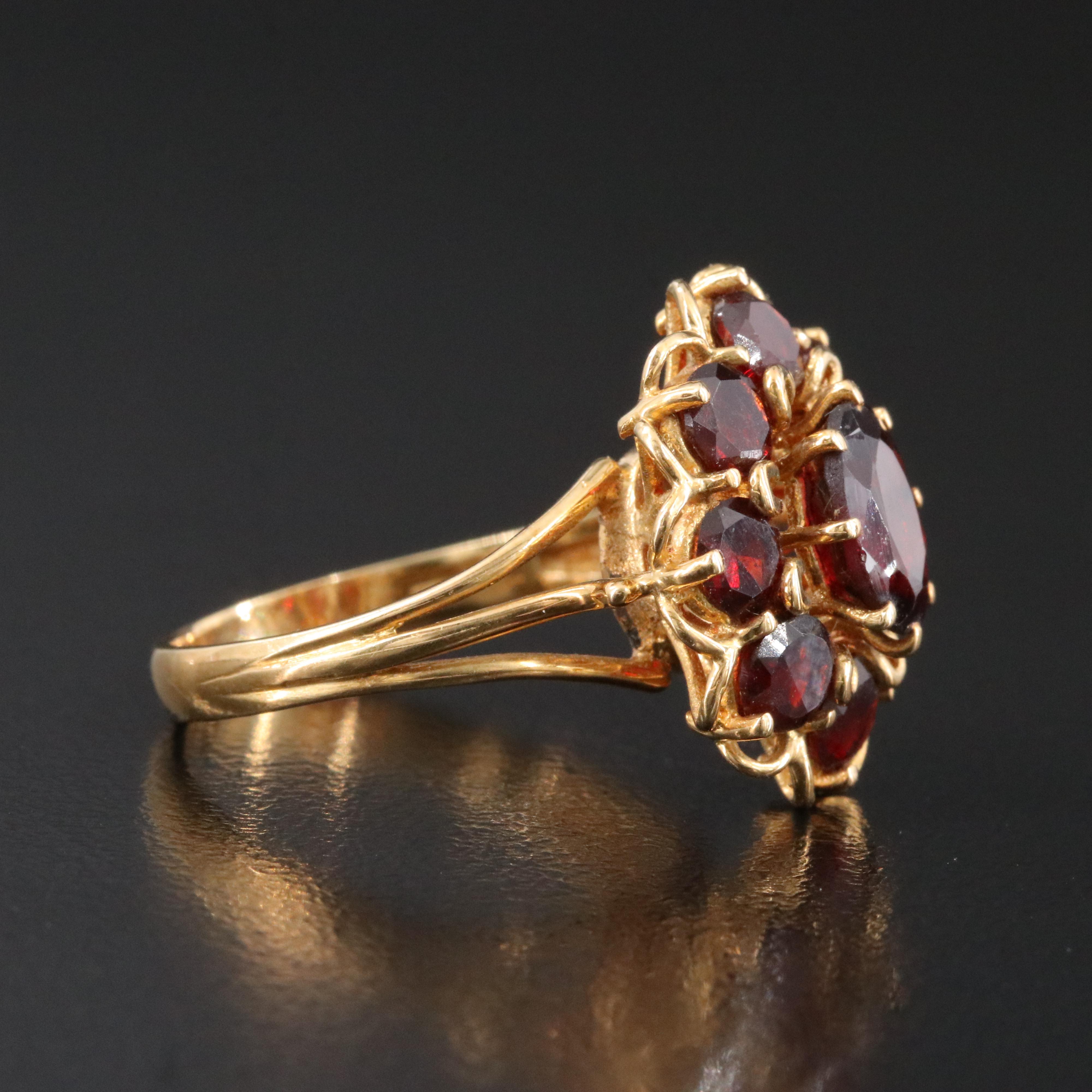 18K Garnet Ring