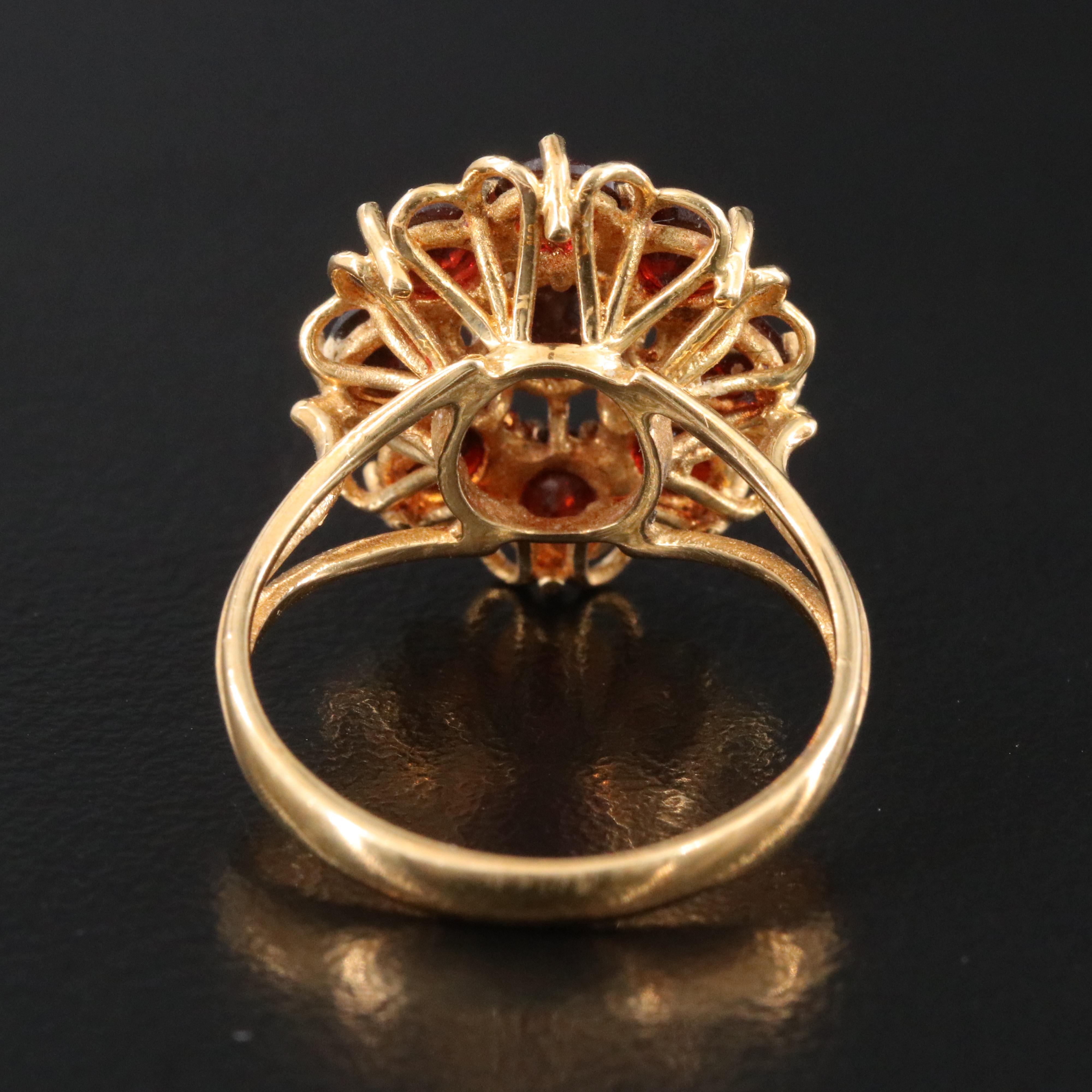 18K Garnet Ring