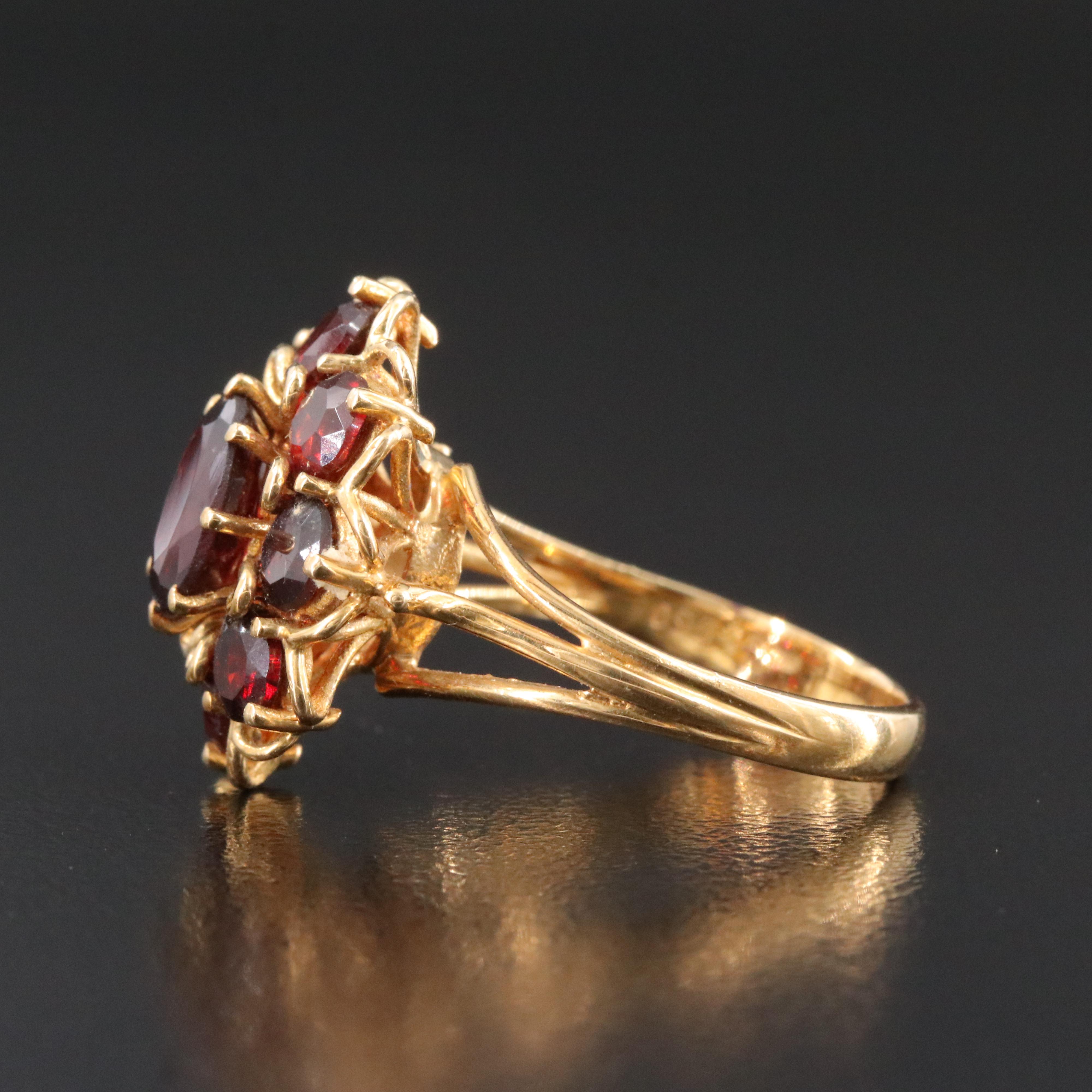 18K Garnet Ring
