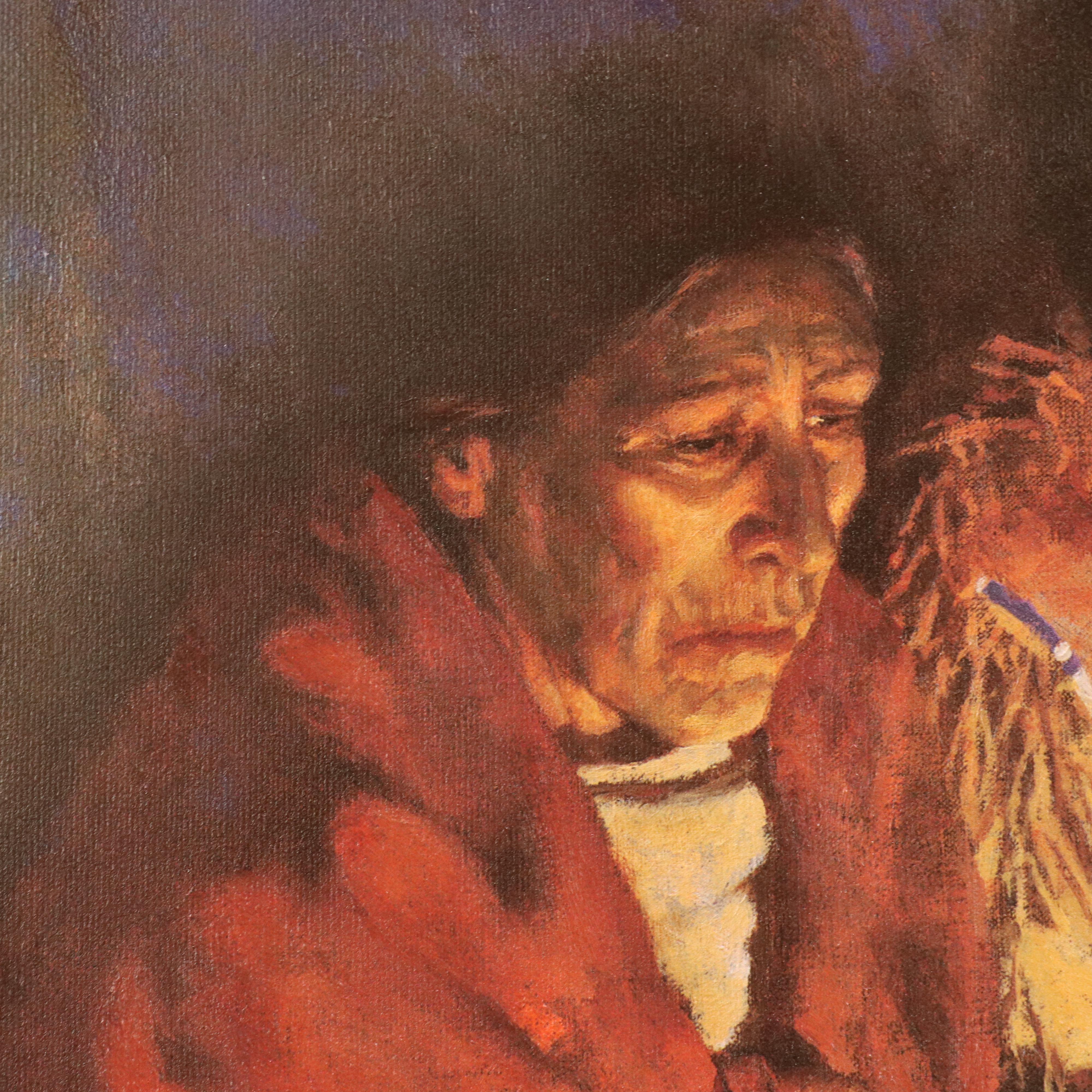 Howard Terpning Offset Lithograph "Grandfather Speaks"