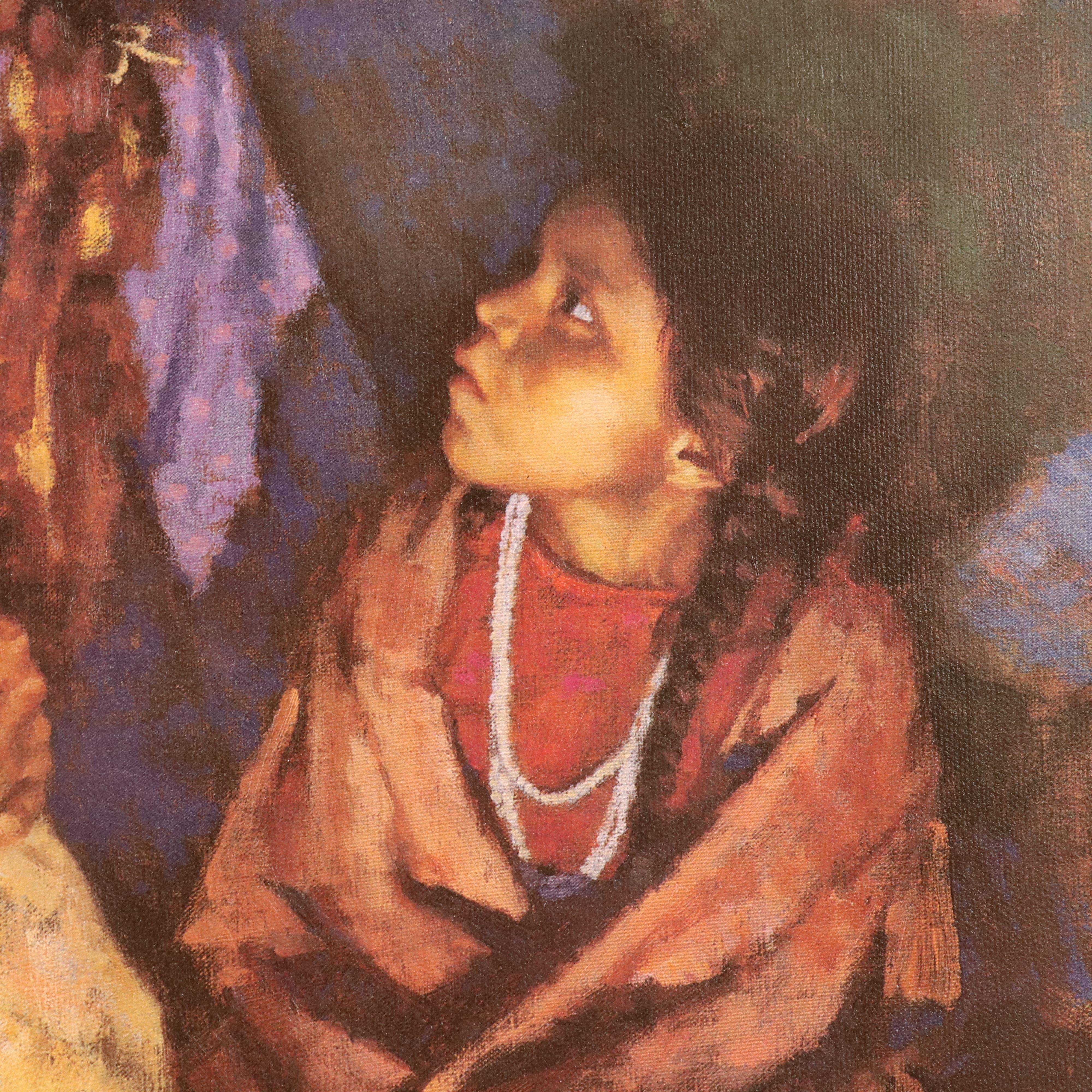 Howard Terpning Offset Lithograph "Grandfather Speaks"