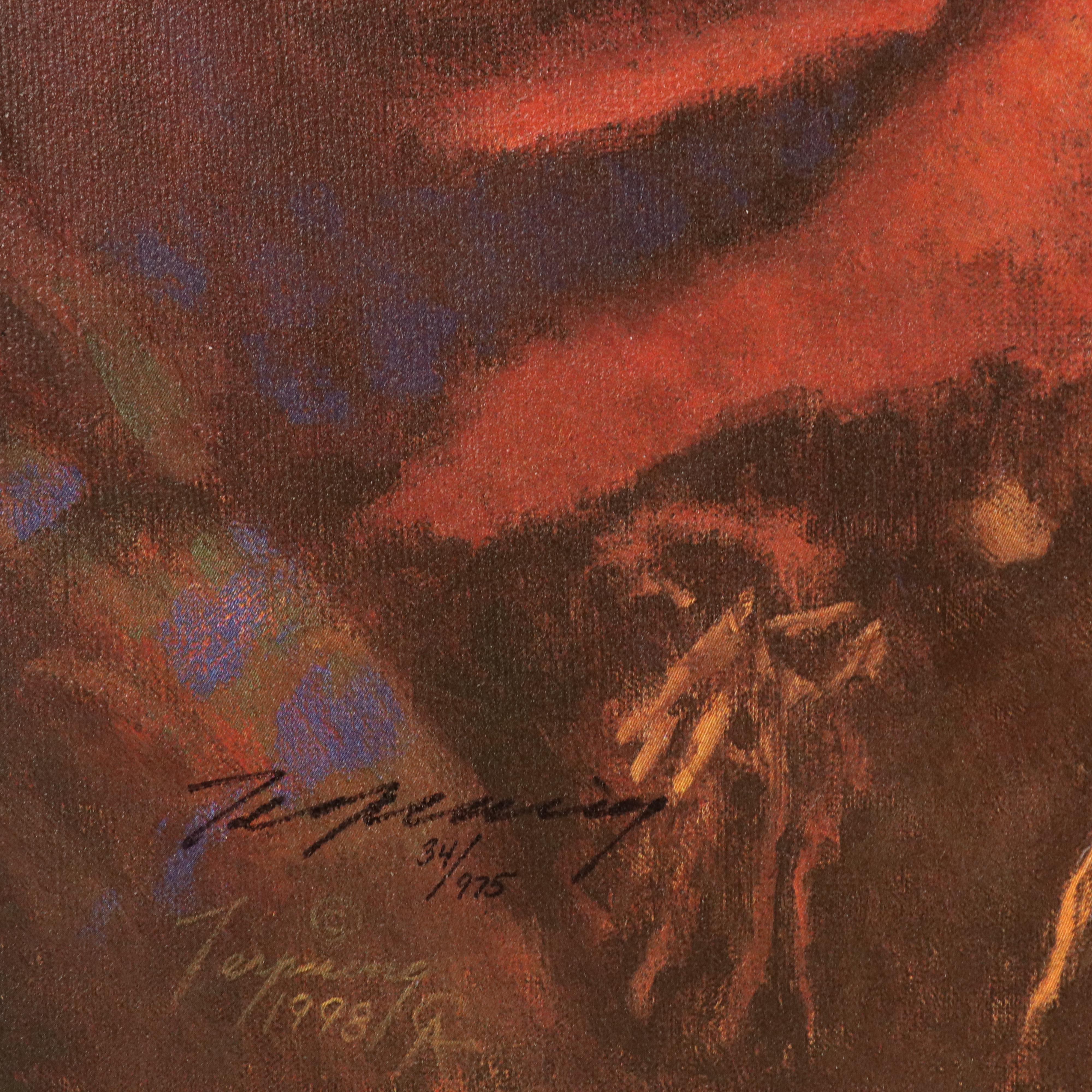 Howard Terpning Offset Lithograph "Grandfather Speaks"