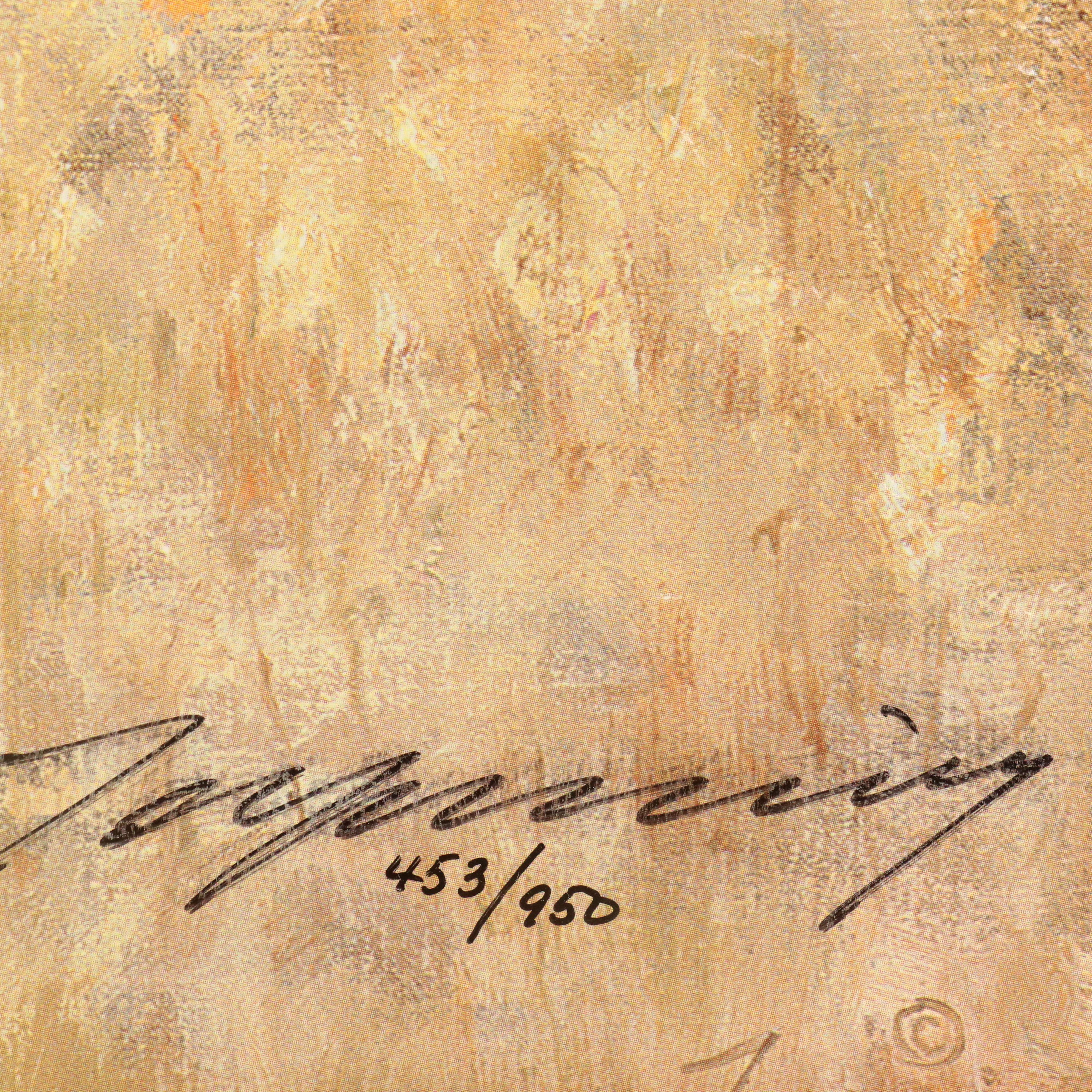 Howard Terpning Embellished Offset Lithograph "Council of Chiefs," 2000