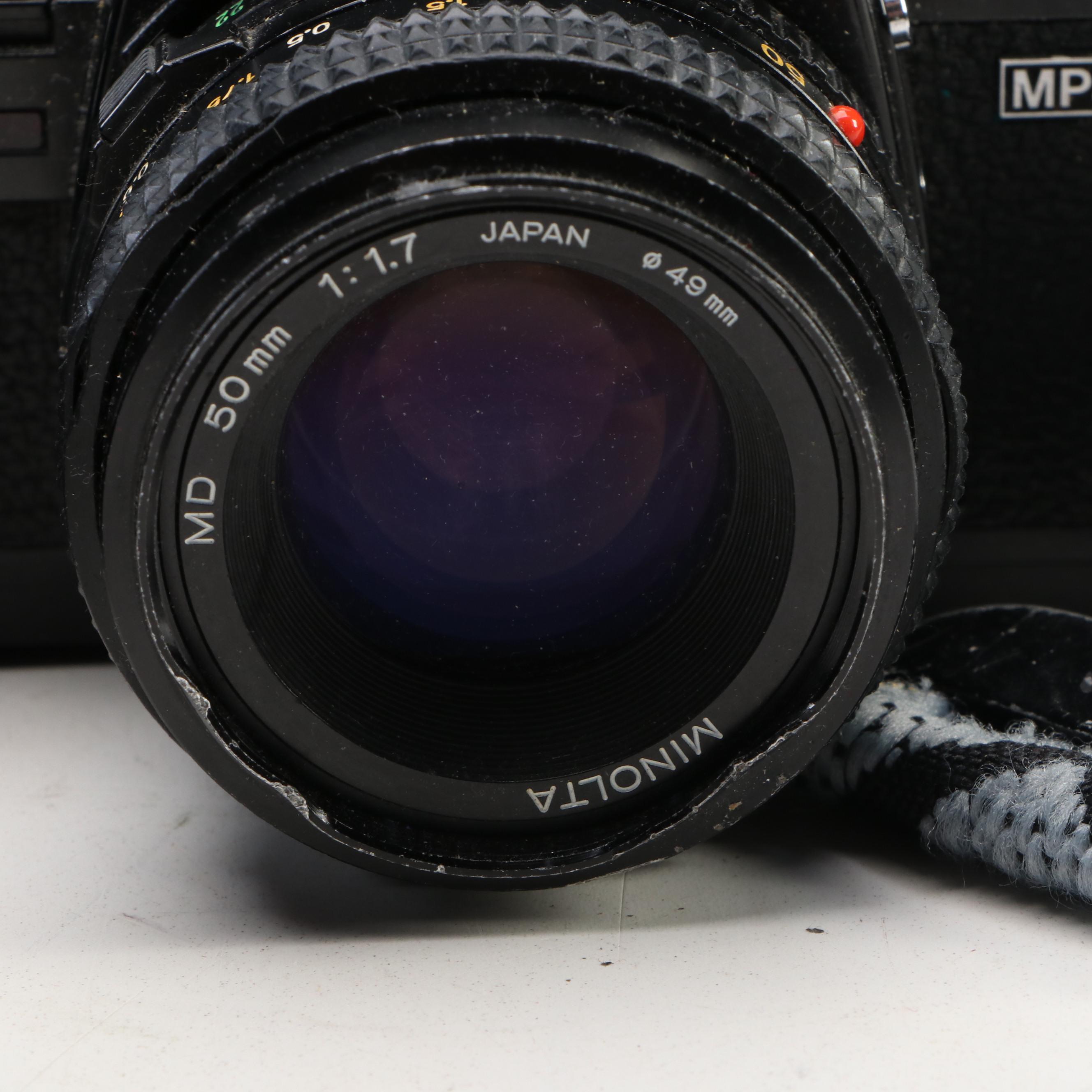 Minolta X-700 Camera with Gemini Macro Lens and Camera Accessories