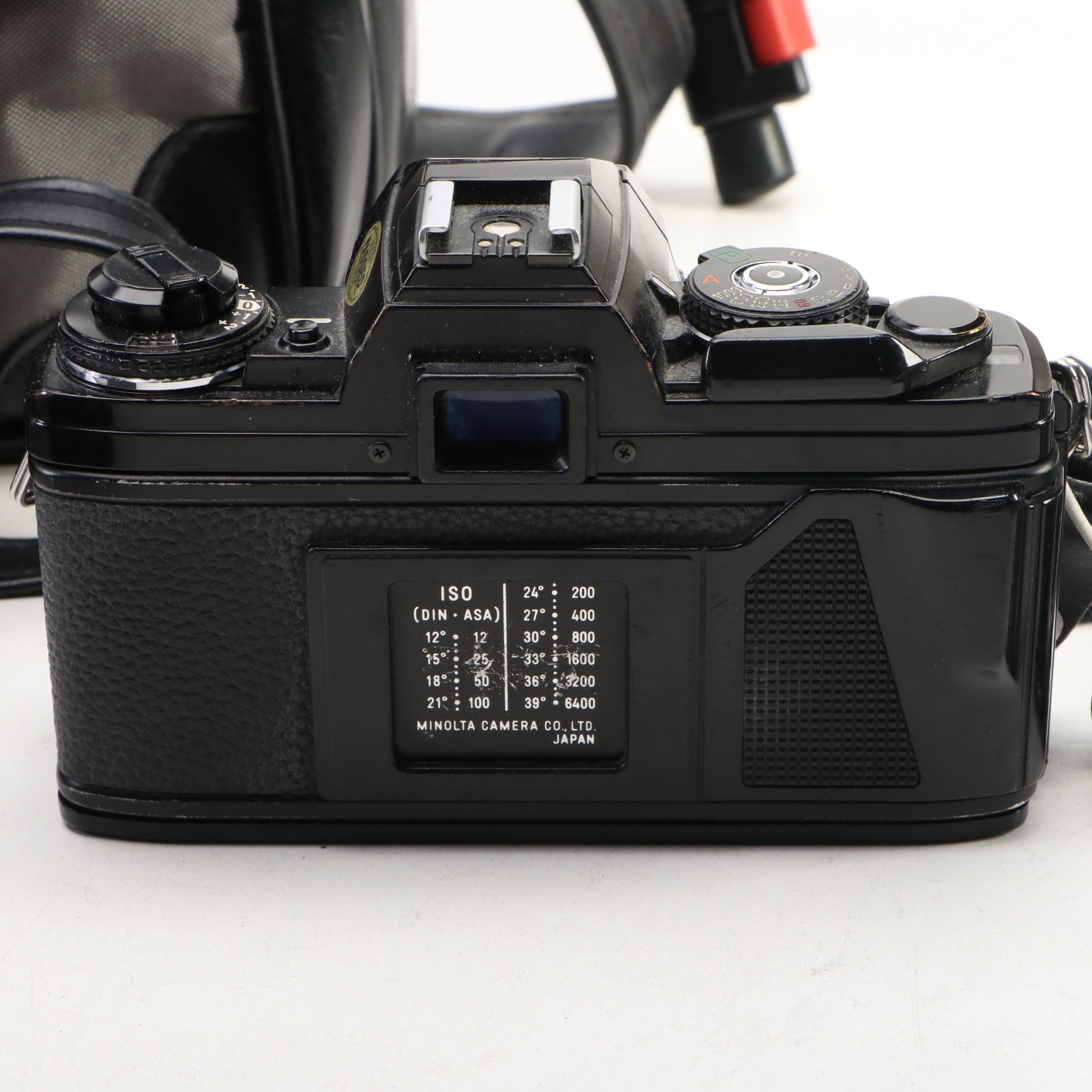 Minolta X-700 Camera with Gemini Macro Lens and Camera Accessories