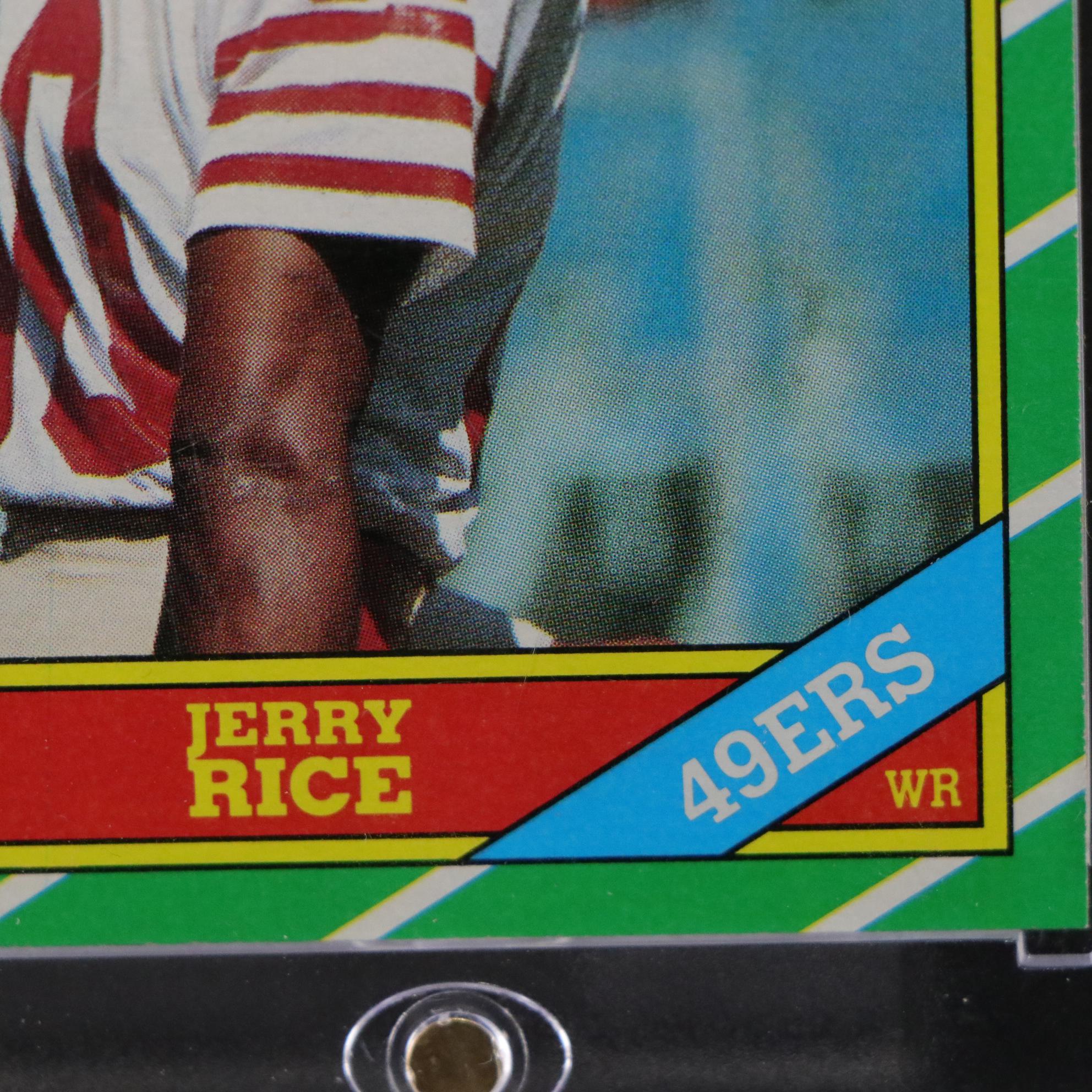 Topps Jerry Rice Football Trading Card, 1986