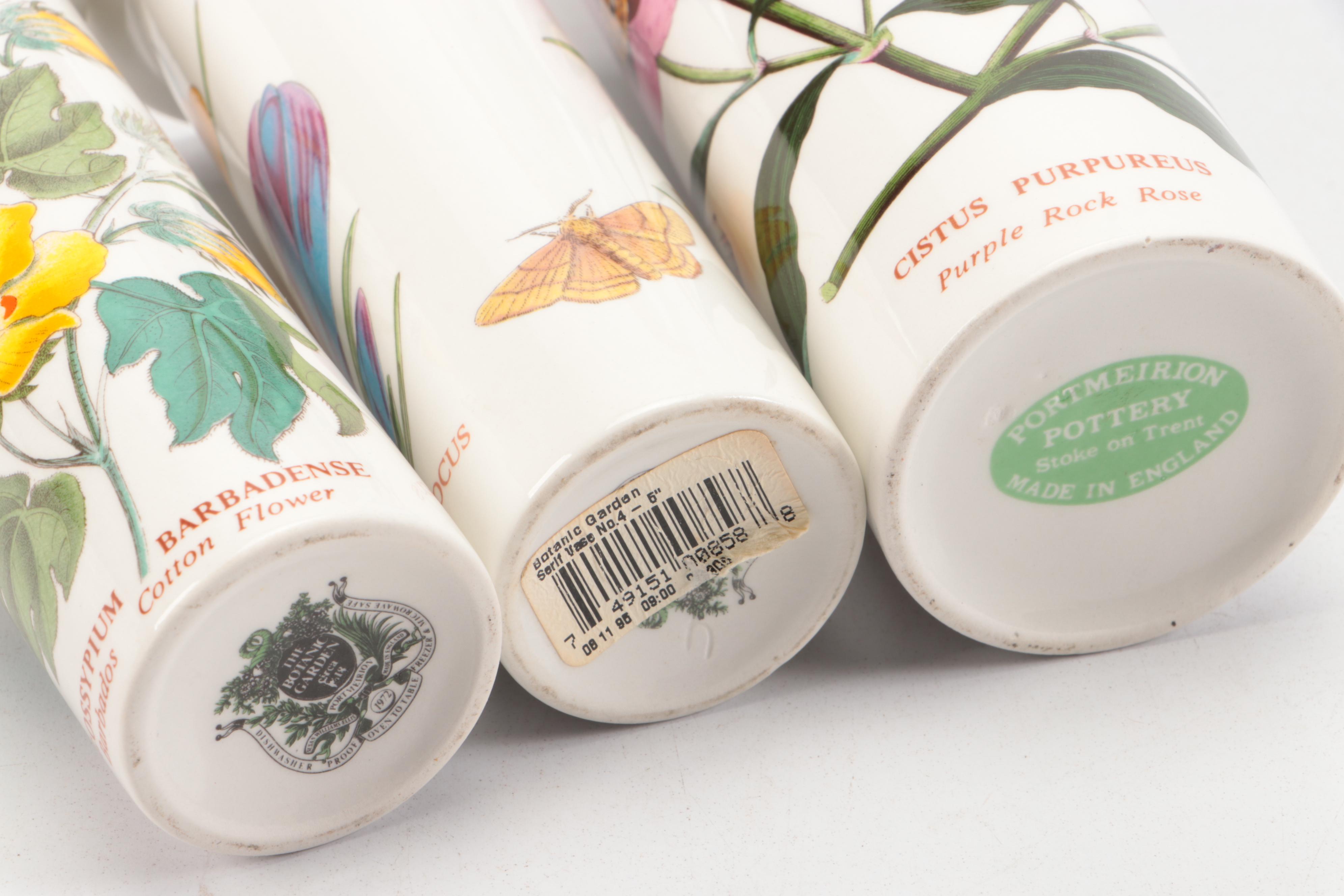 Portmeirion "Botanic Garden" Canister Set with Vases