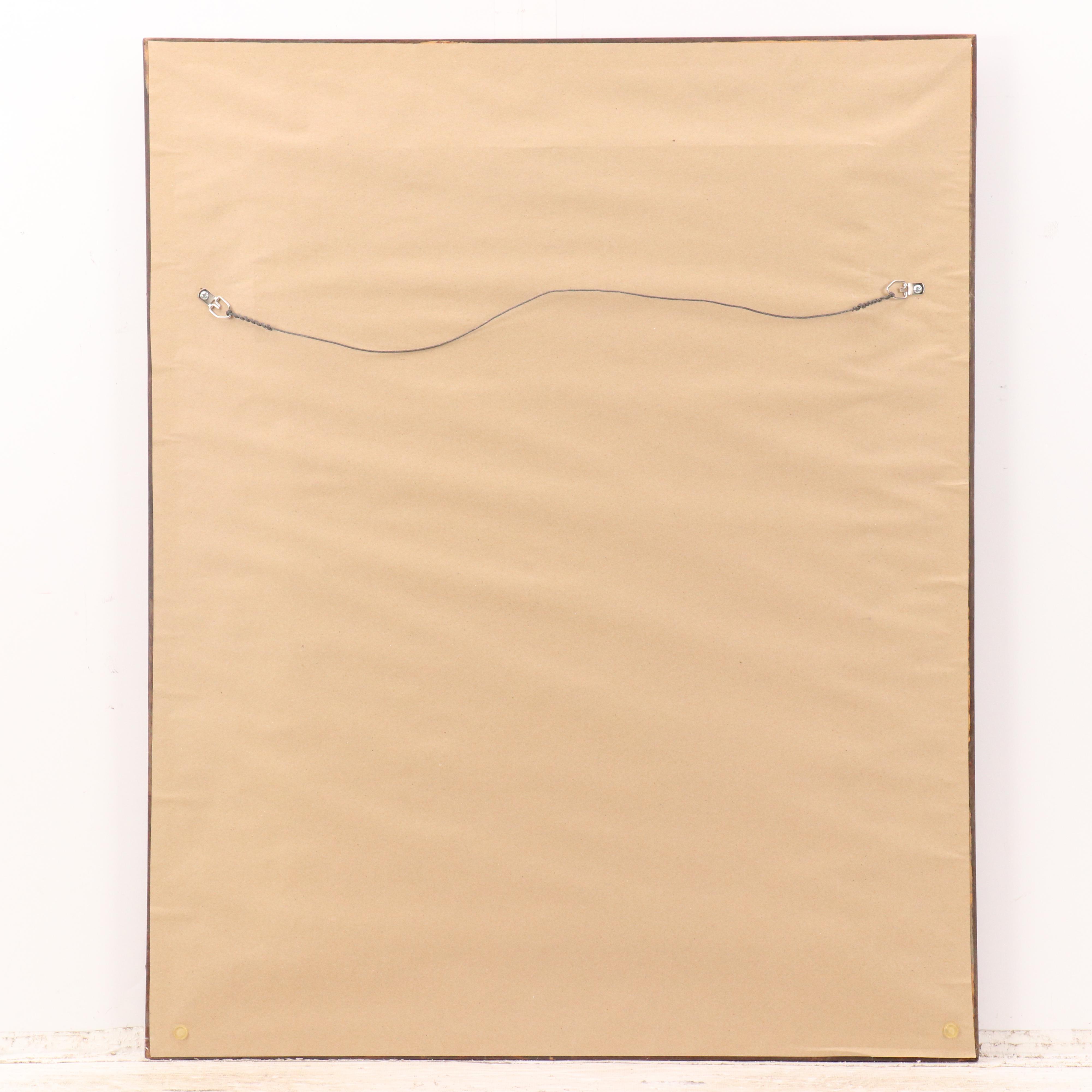 Ray Lopez Pastel Drawing of Father Carrying Child