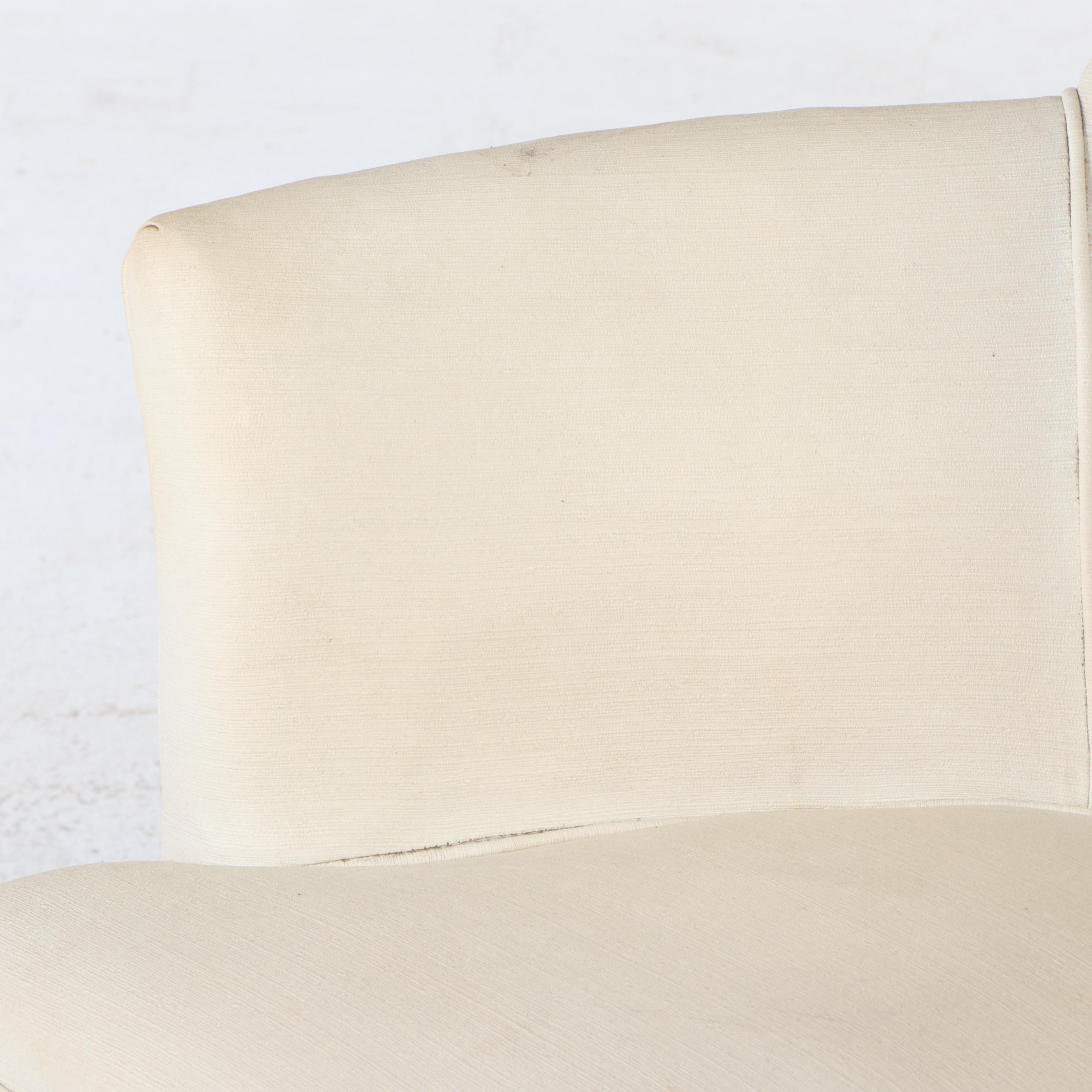 Napoleon III Style Upholstered Tuffted Backed Armchair with Nailhead Trim